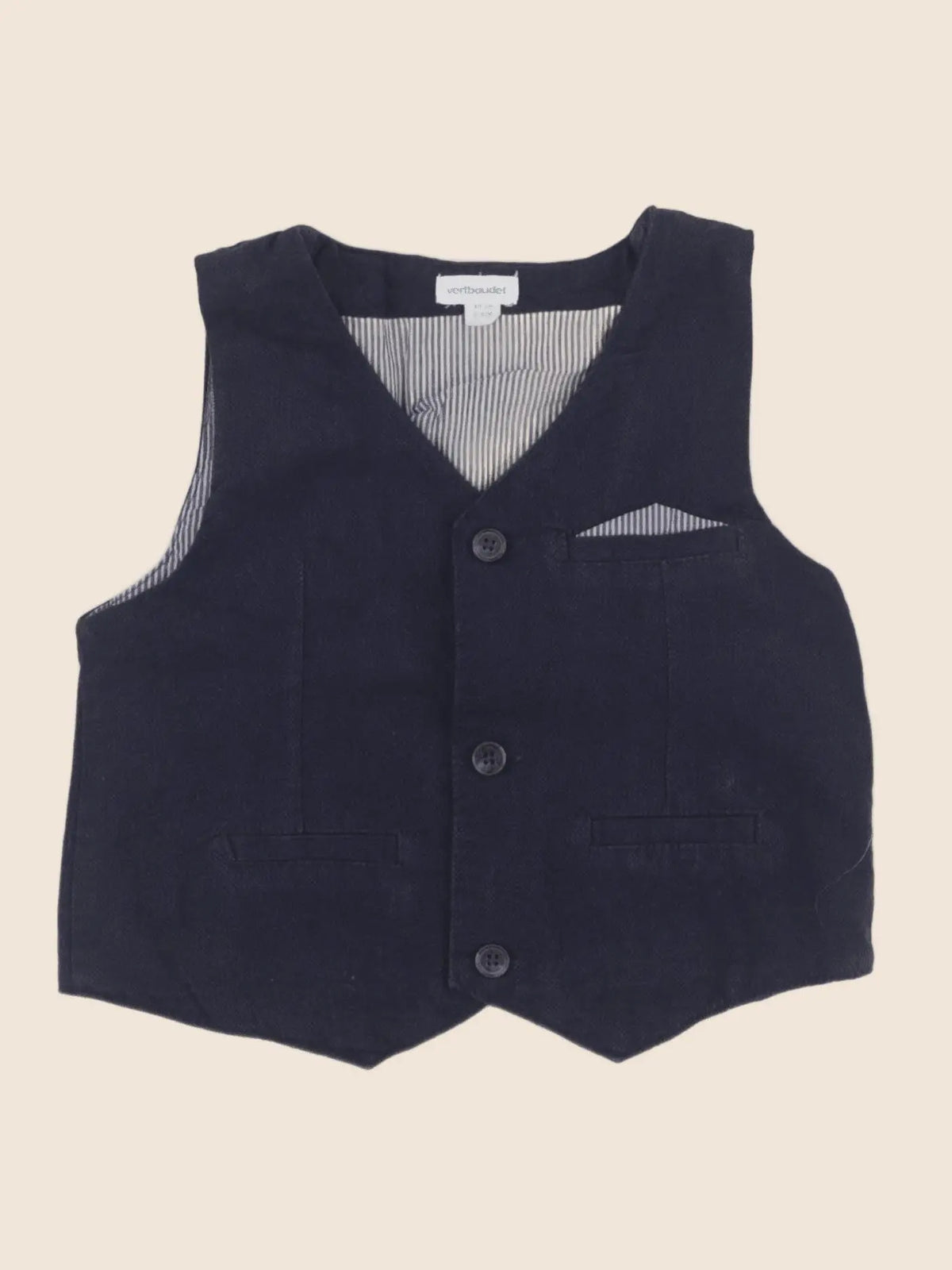 Vertbaudet - gilet bleu - 2 ans