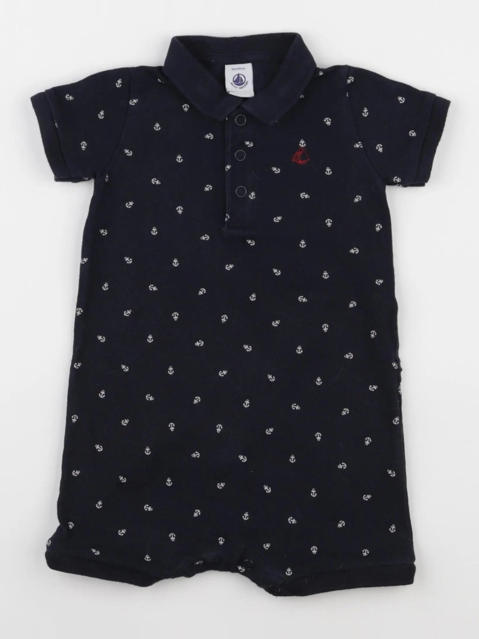 Petit Bateau - combinaison bleu - 18 mois