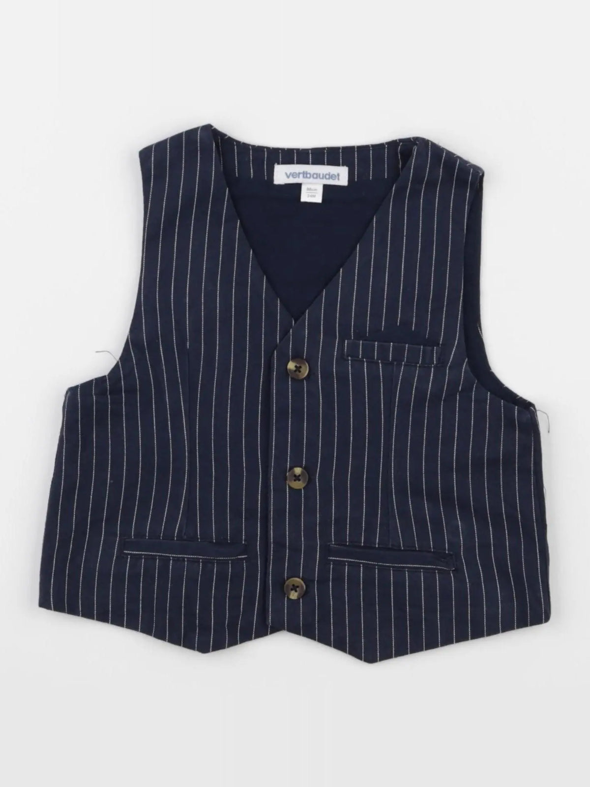Vertbaudet - gilet bleu - 2 ans