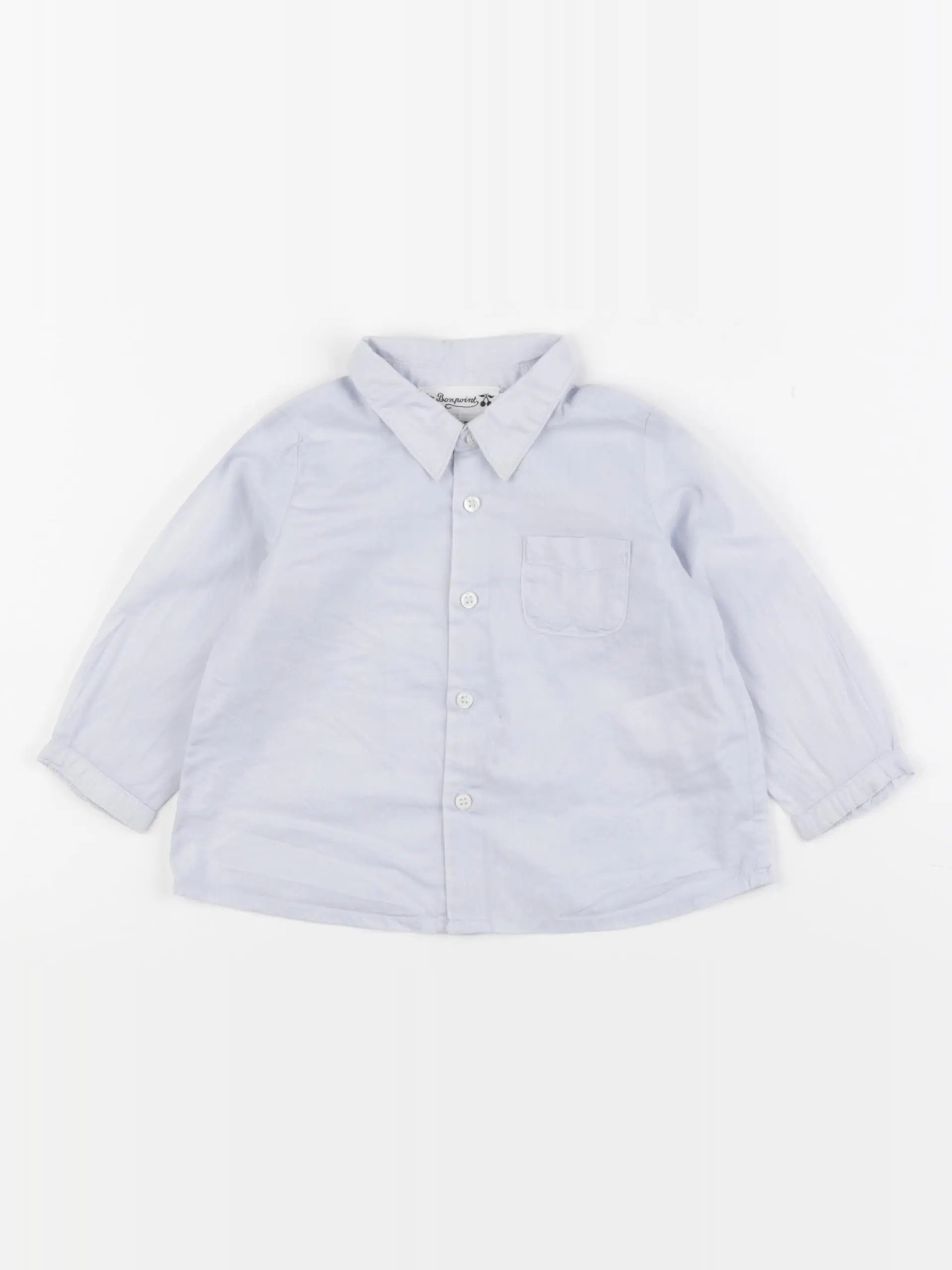 Bonpoint - chemise bleu - 12 mois