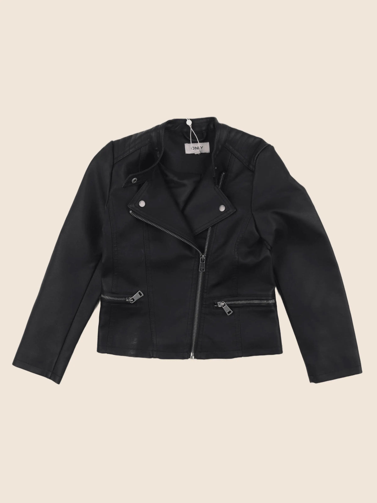 Kids Only - veste simili cuir noir - 8 ans