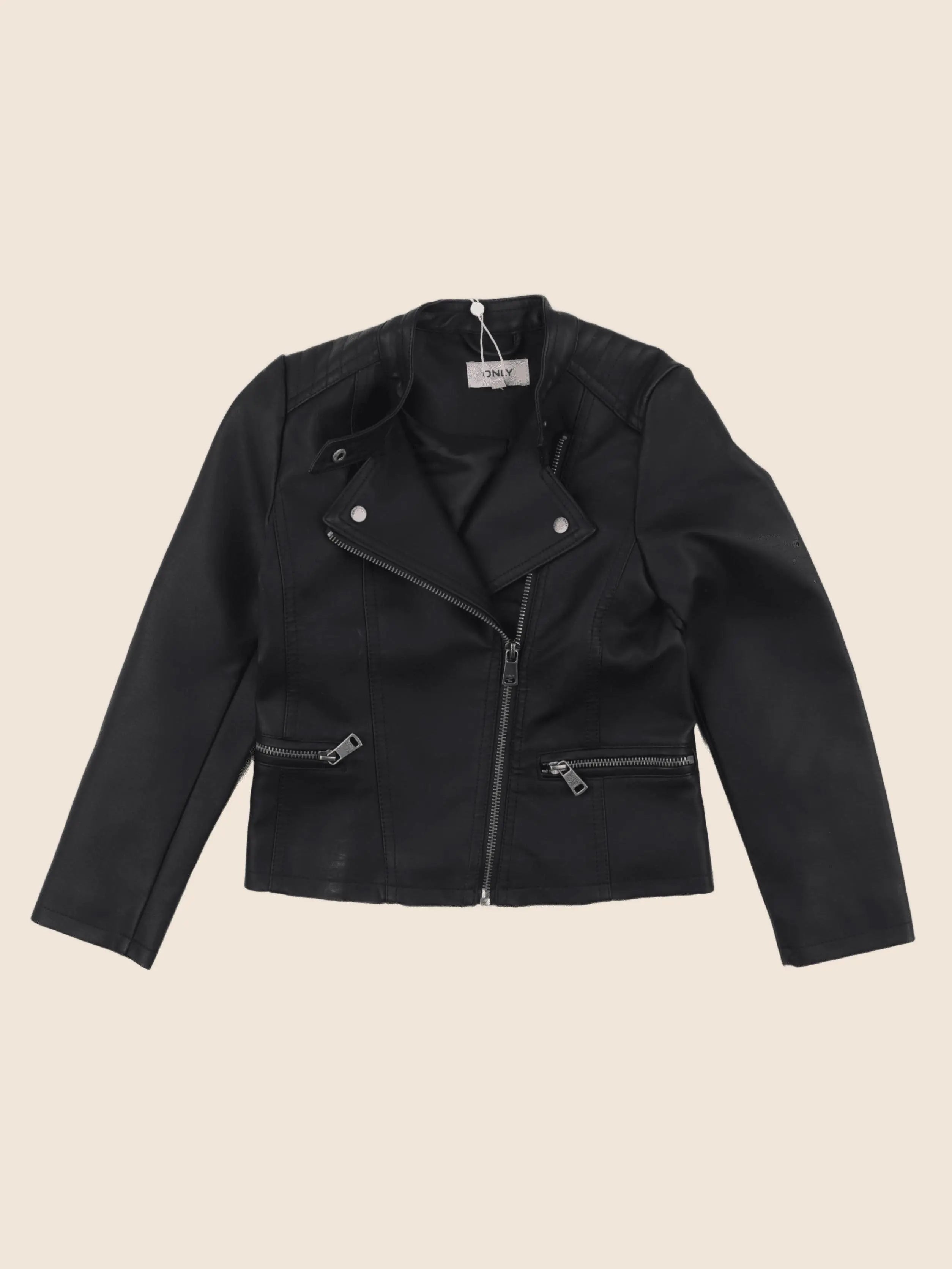Kids Only - veste simili cuir noir - 8 ans