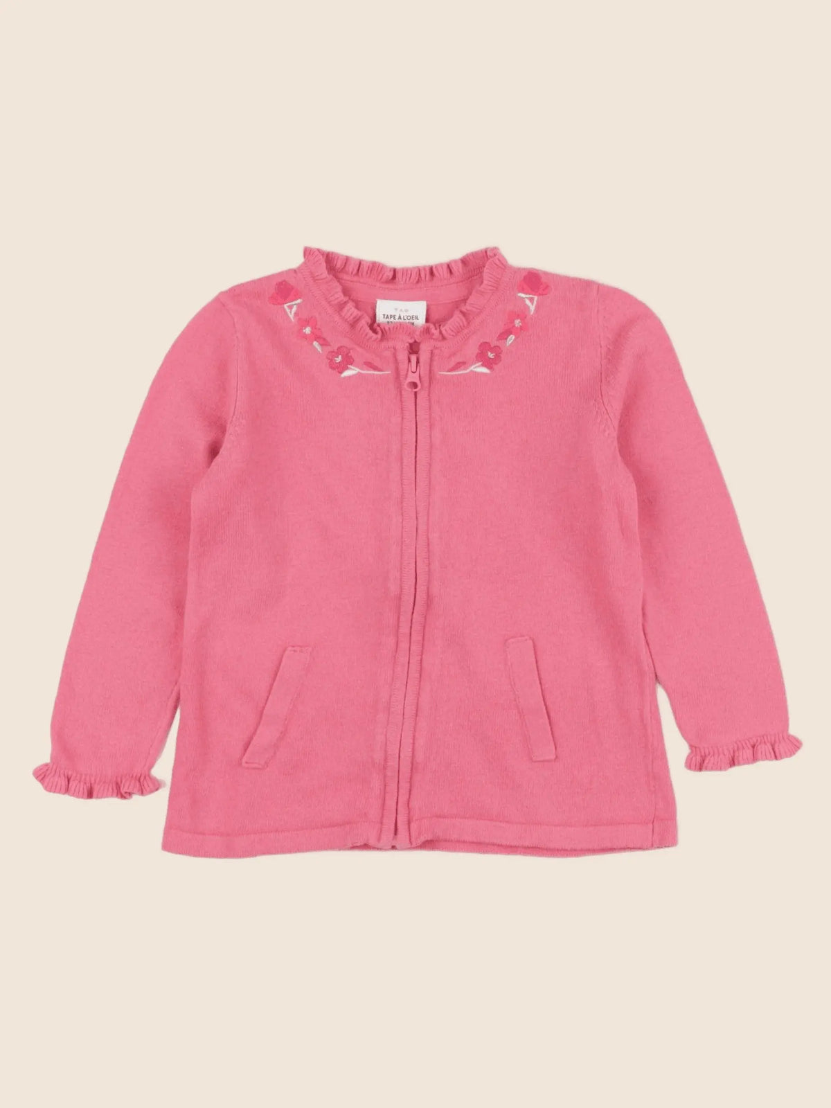 Tape à l'oeil - gilet rose - 24 mois