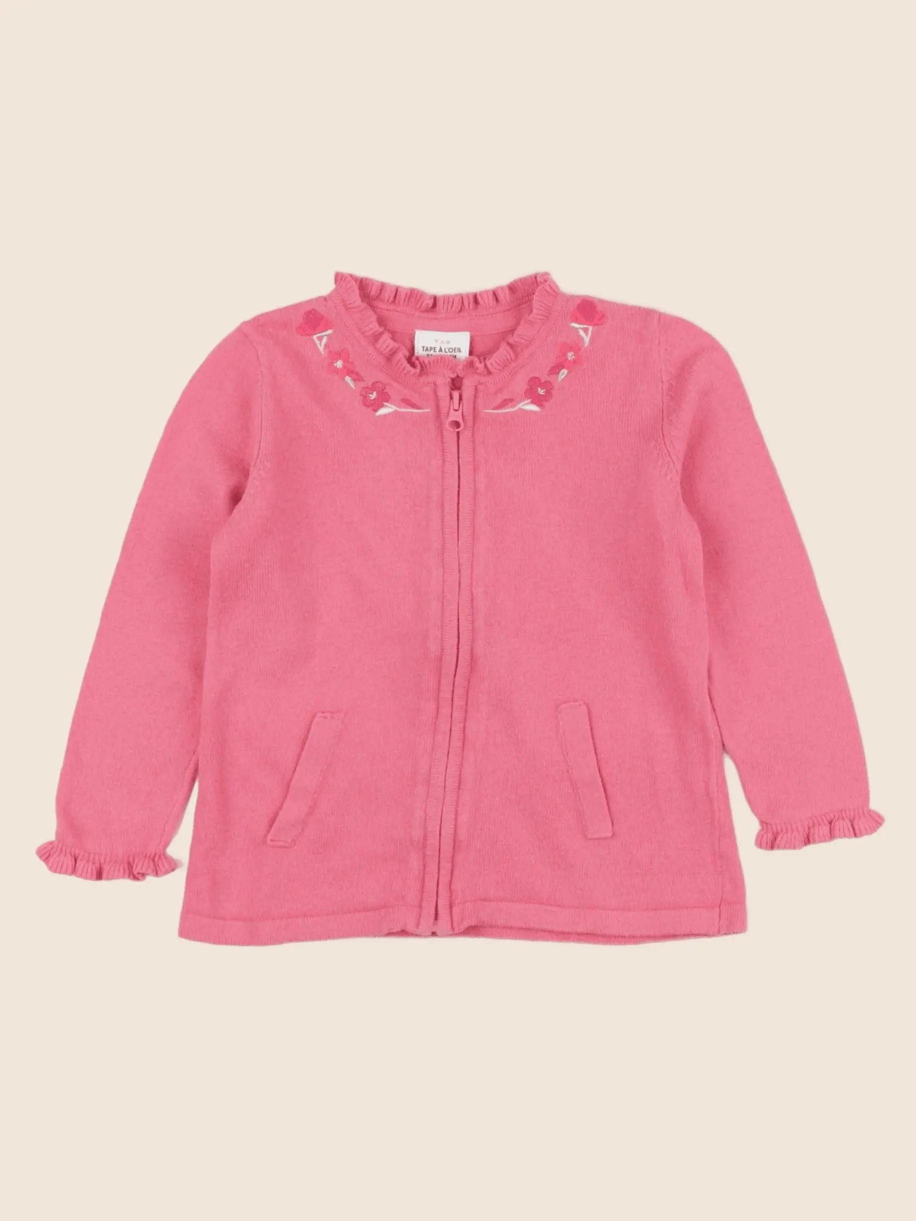 Tape à l'oeil - gilet rose - 24 mois