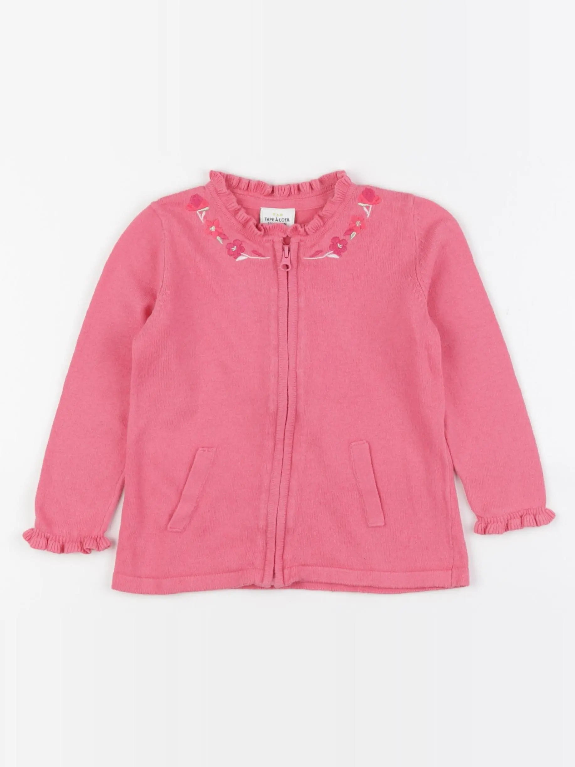 Tape à l'oeil - gilet rose - 24 mois