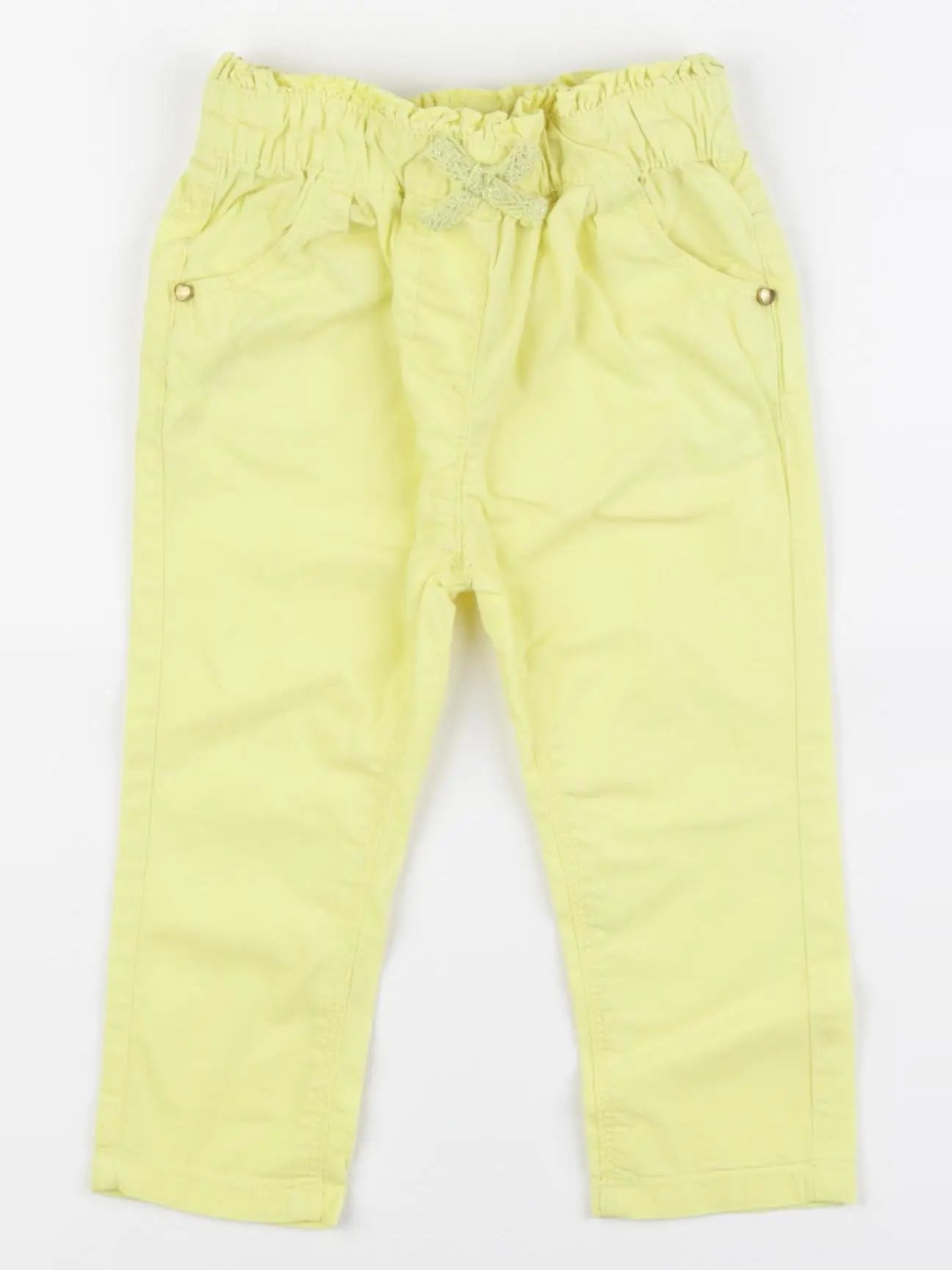 Tape à l'oeil - pantalon jaune - 12 mois
