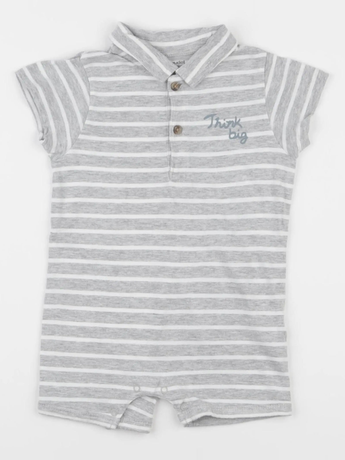 Vertbaudet - combinaison blanc, gris - 2 ans