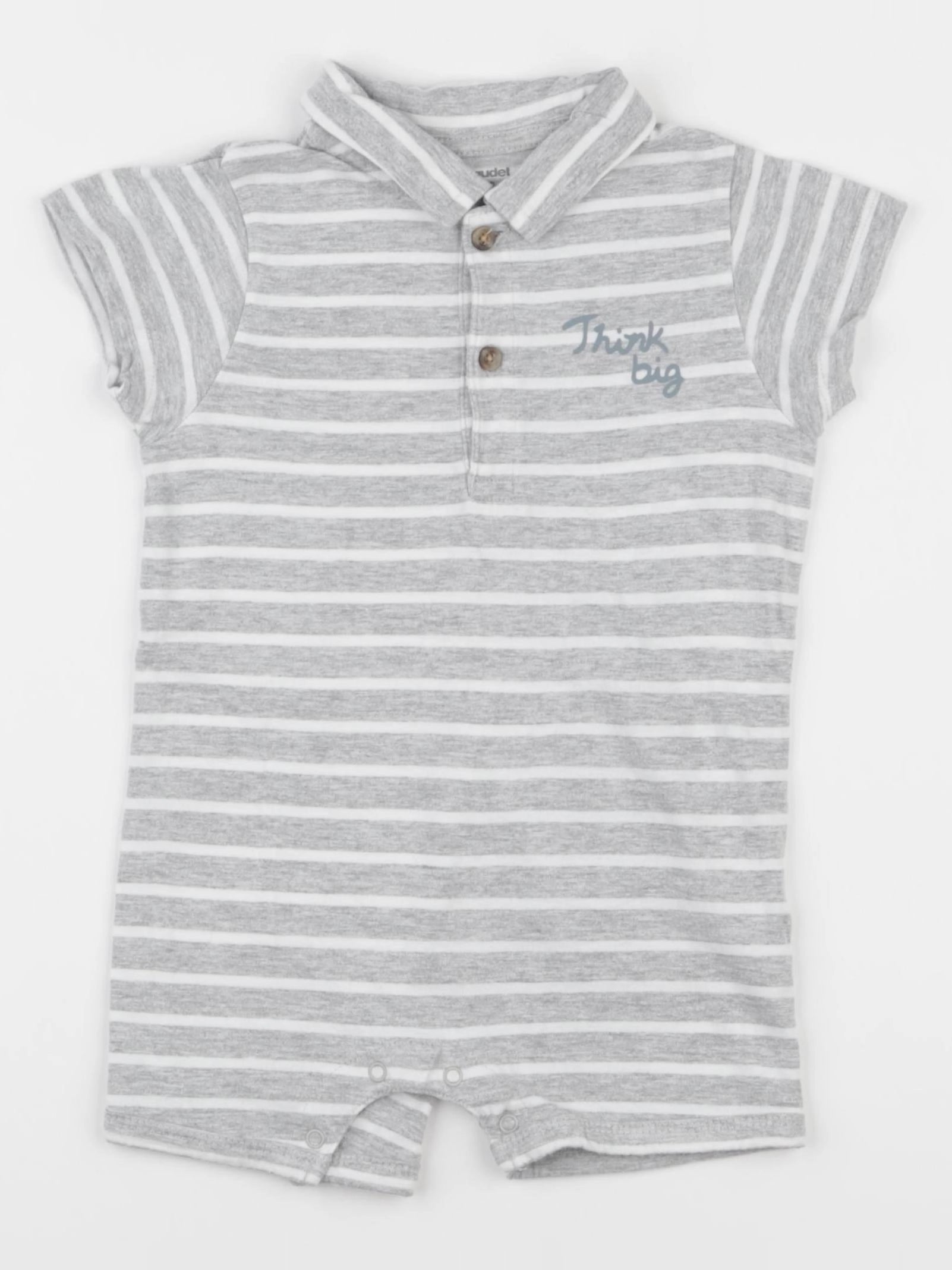 Vertbaudet - combinaison blanc, gris - 2 ans