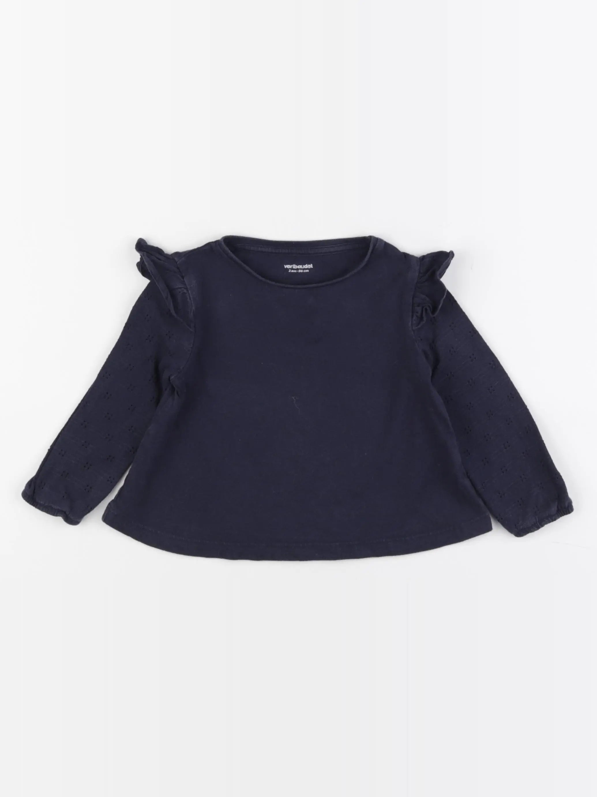 Vertbaudet - tee-shirt bleu - 2 ans