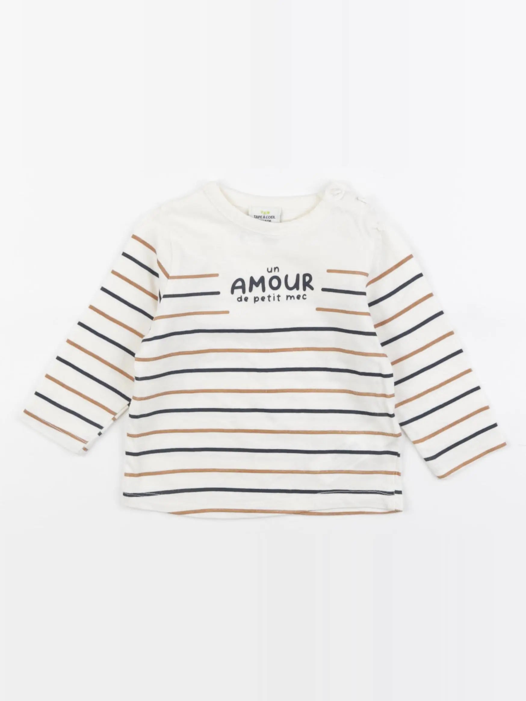 Tape à l'oeil - tee-shirt beige - 6 mois