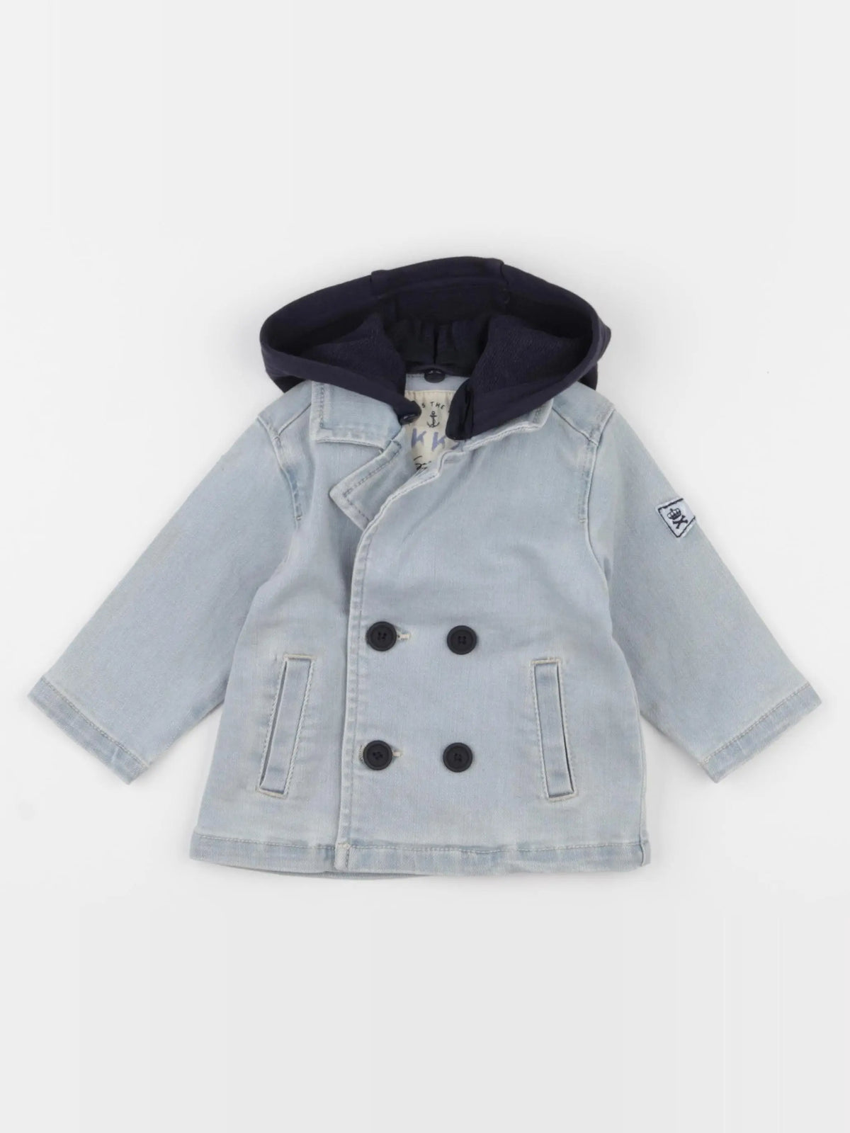 IKKS - veste imprimé au dos bleu - 6 mois