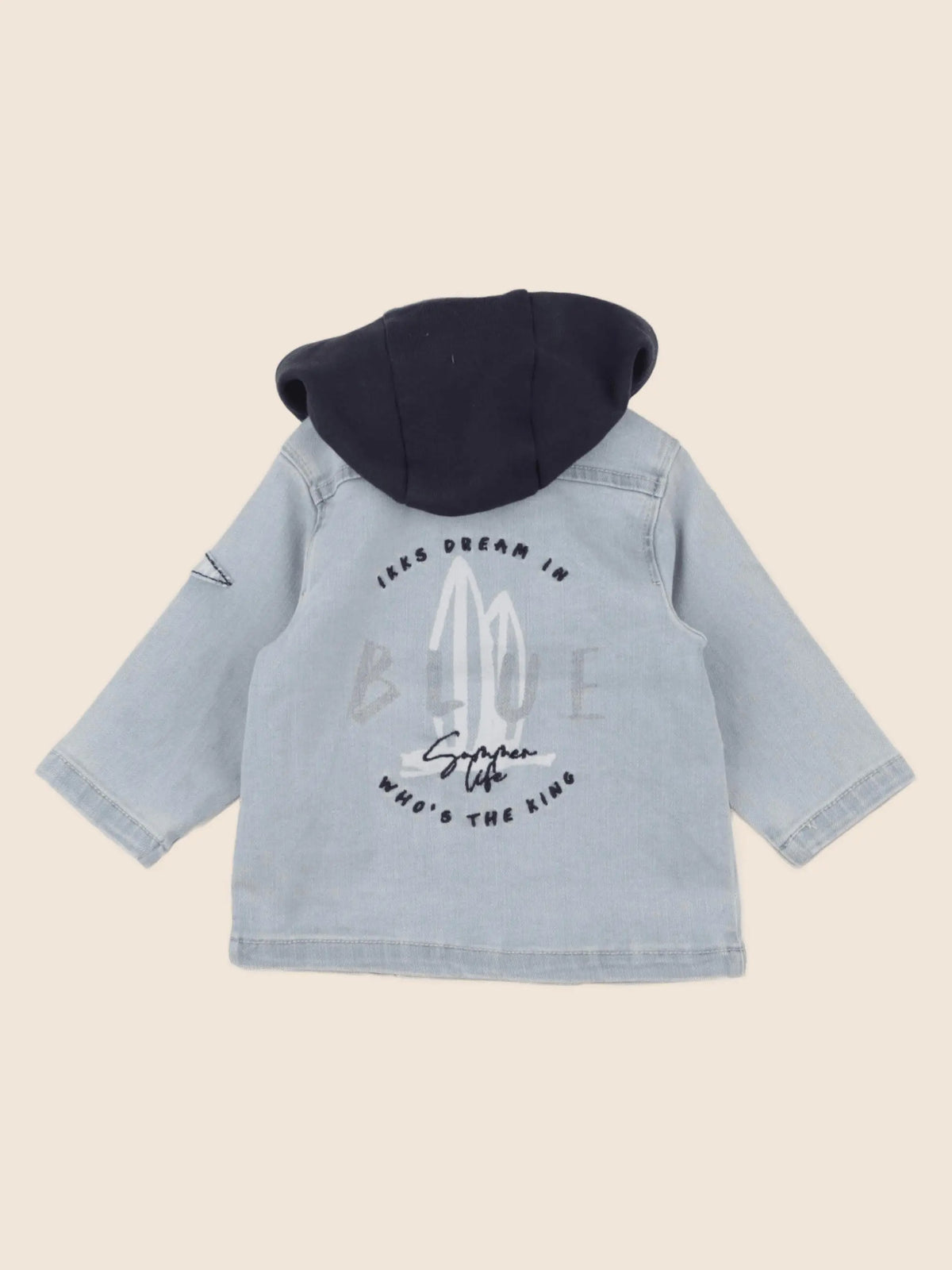 IKKS - veste imprimé au dos bleu - 6 mois