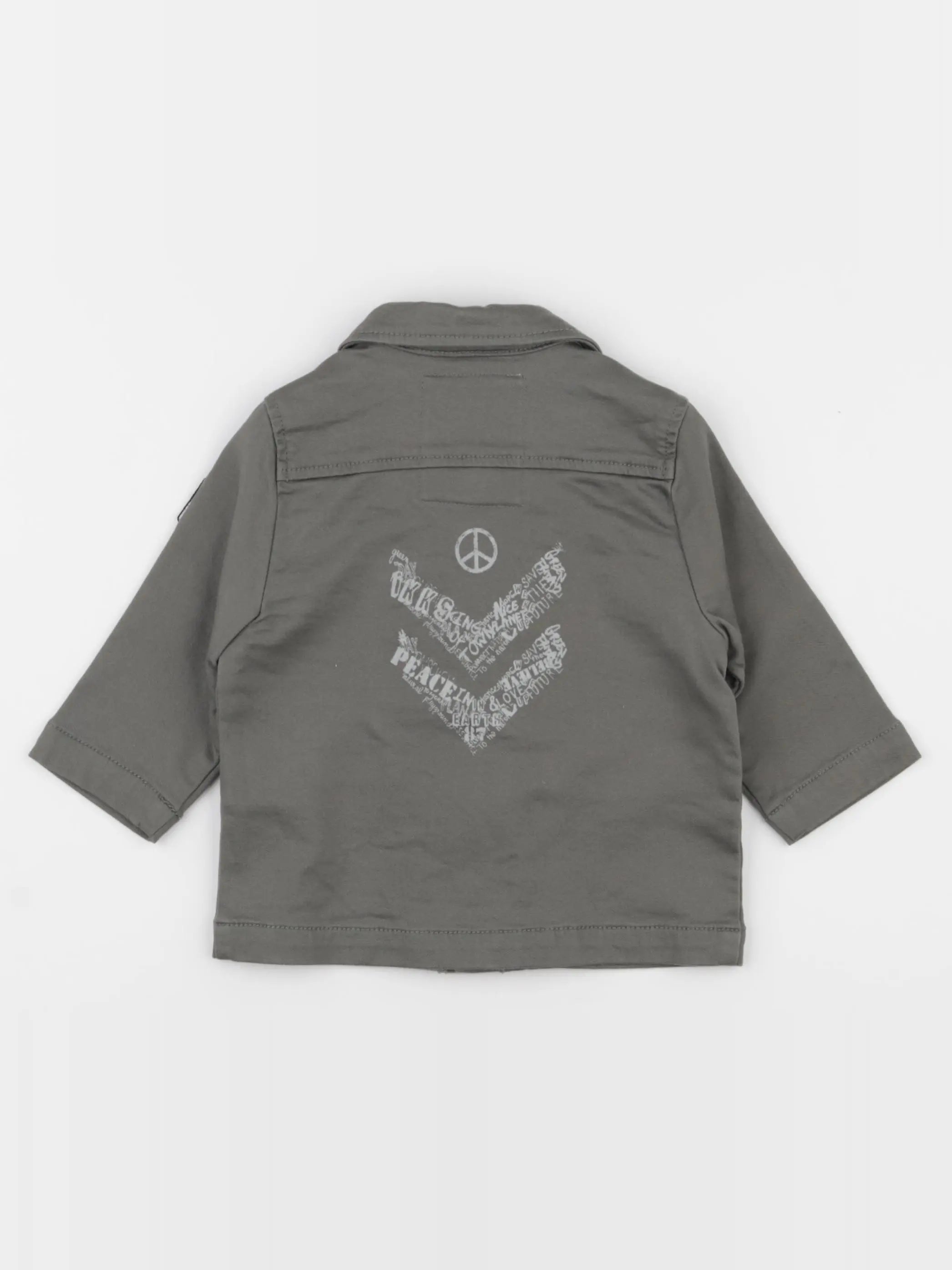 IKKS - veste imprimé au dos vert - 6 mois