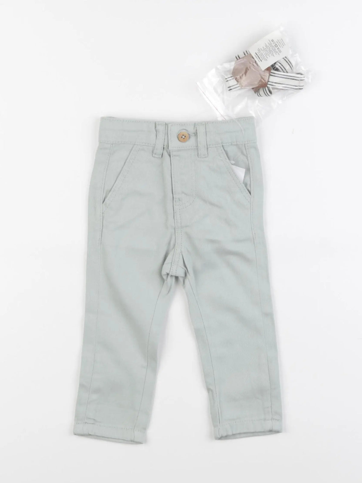 Vertbaudet - pantalon vert - 3 mois