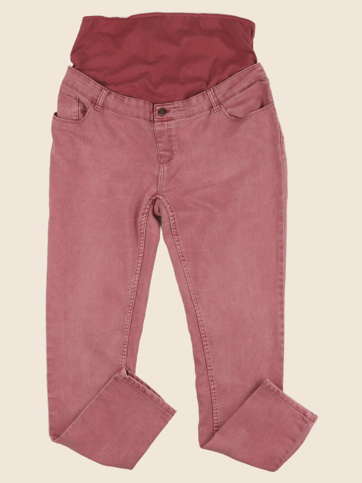 Kiabi - jean grossesse rouge - 44