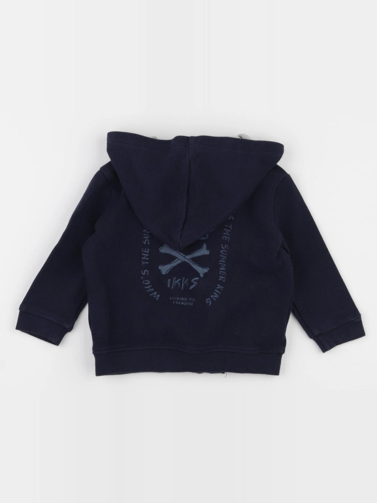 IKKS - veste imprimé au dos bleu - 18 mois