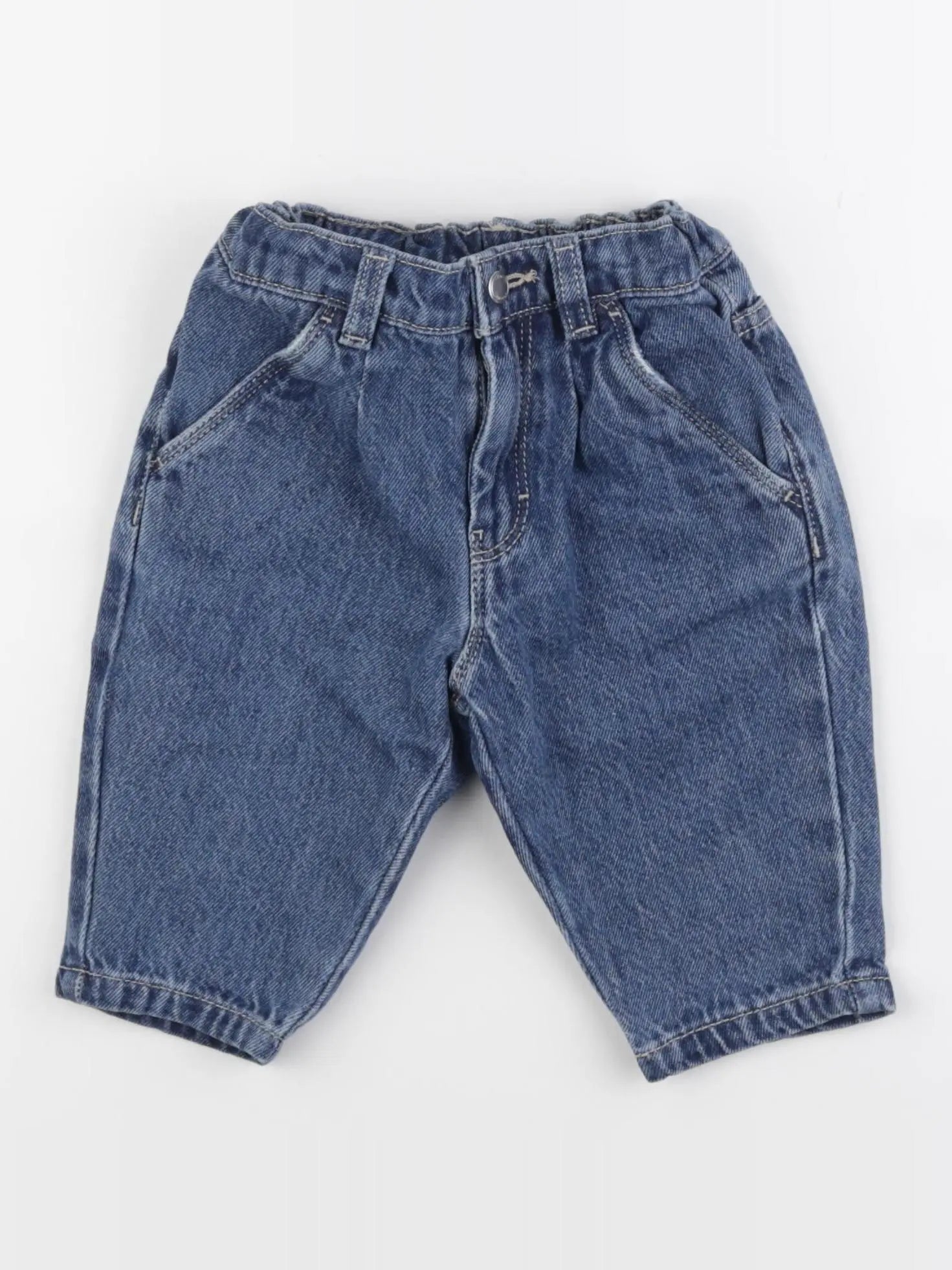 Petit Bateau - jean bleu - 12 mois