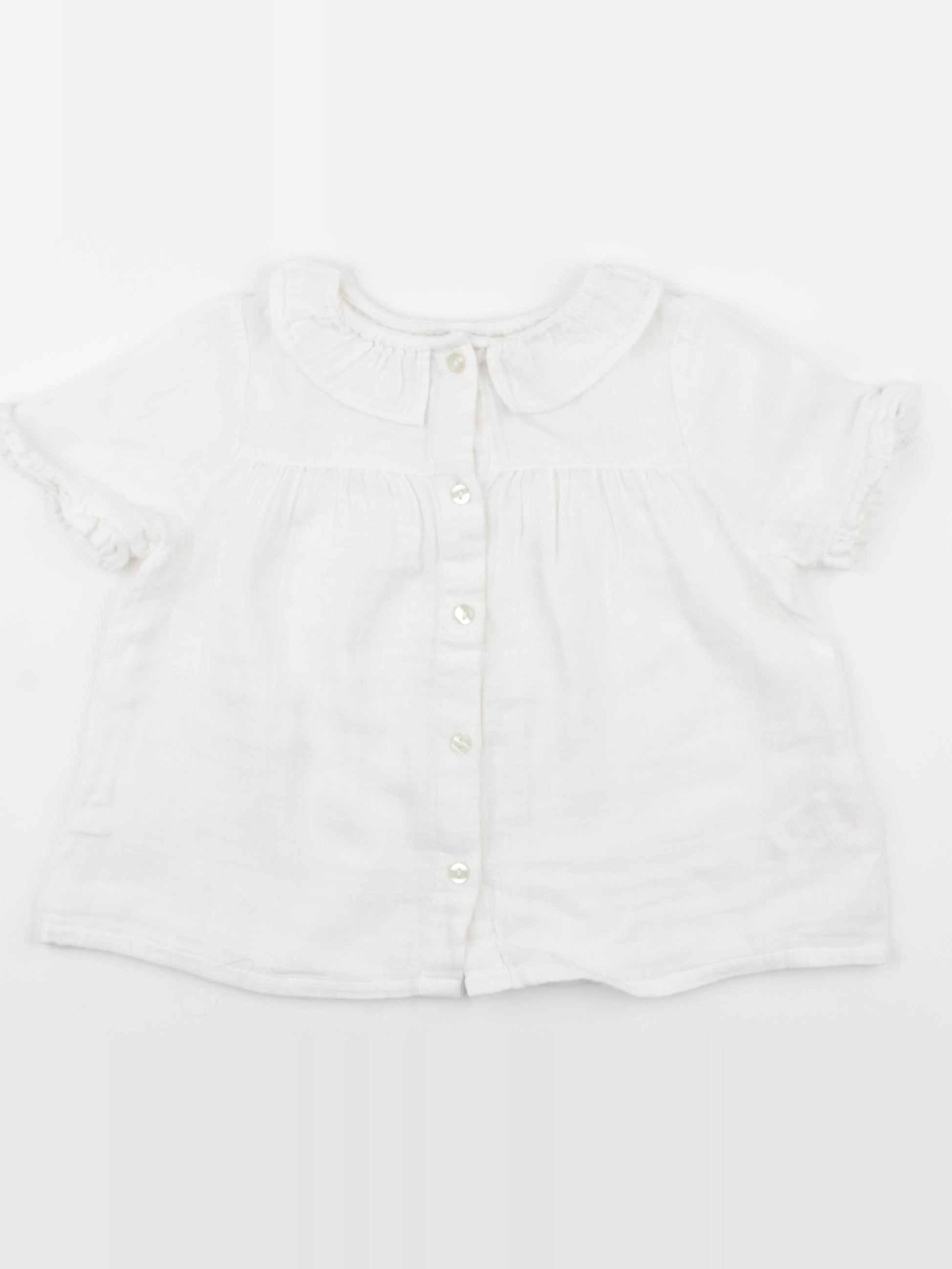 Cyrillus - blouse blanc - 4 ans