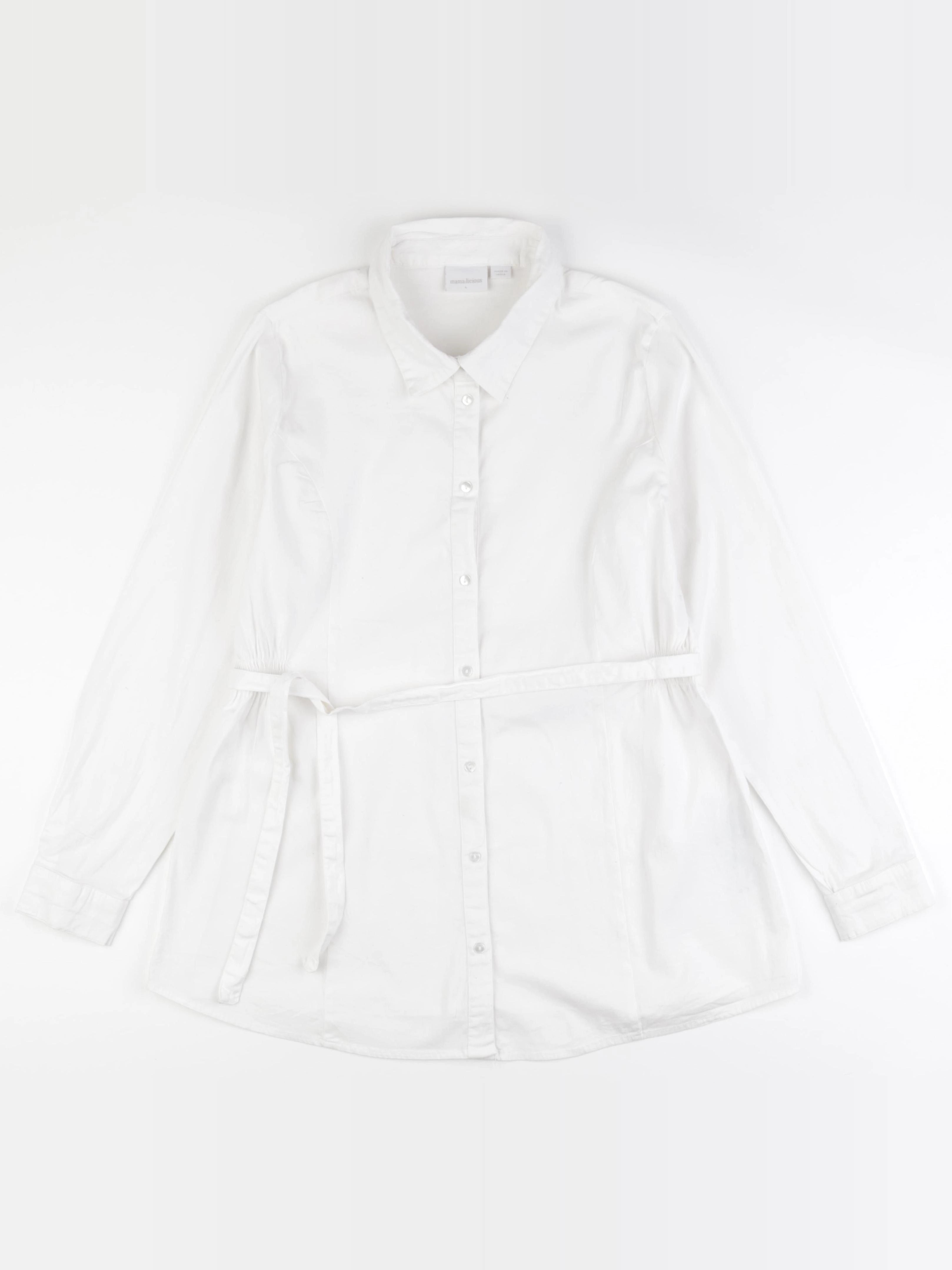 Mamalicious - chemise grossesse blanc - l