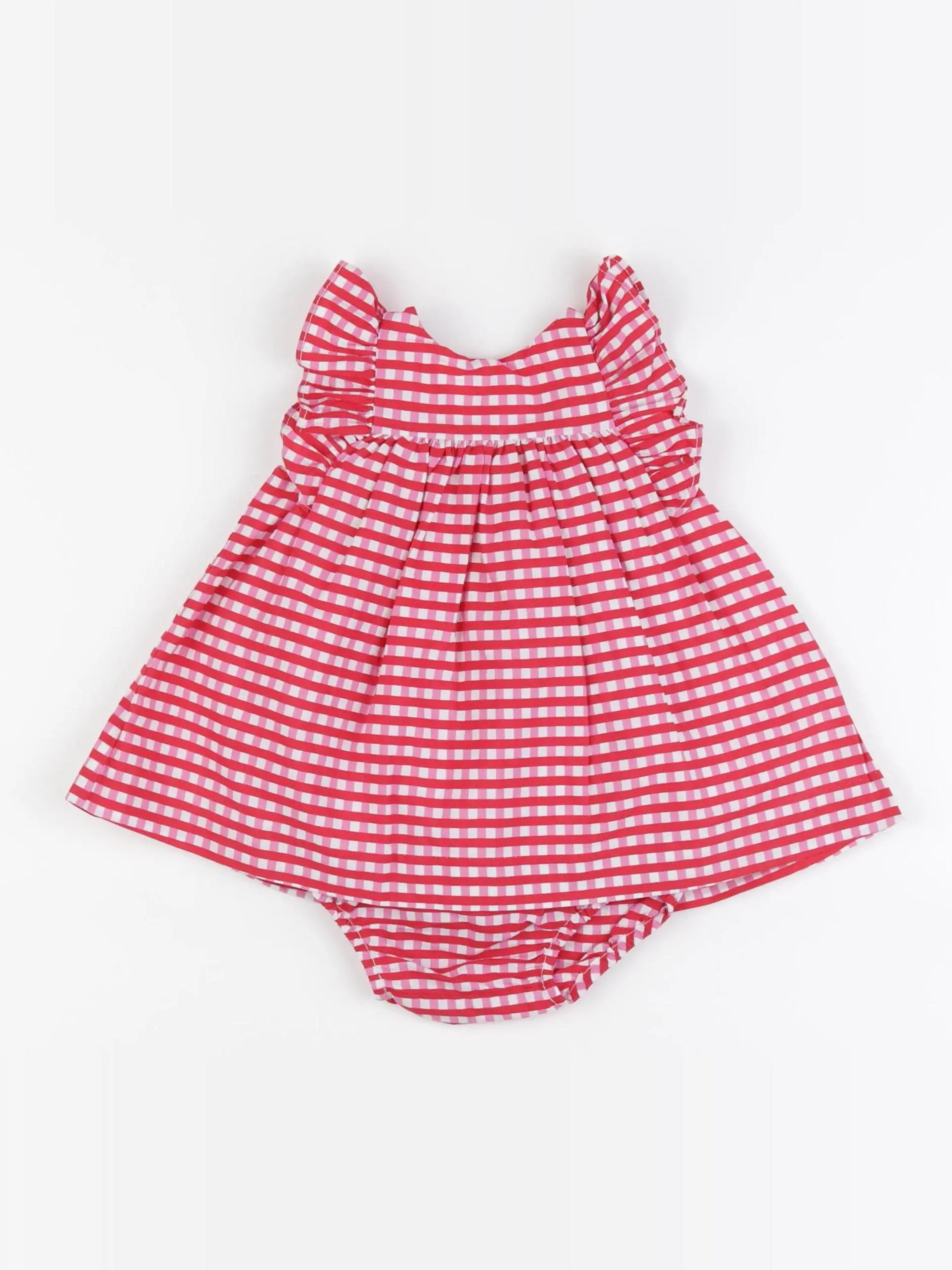 Jacadi - robe rouge, rose - 3 mois