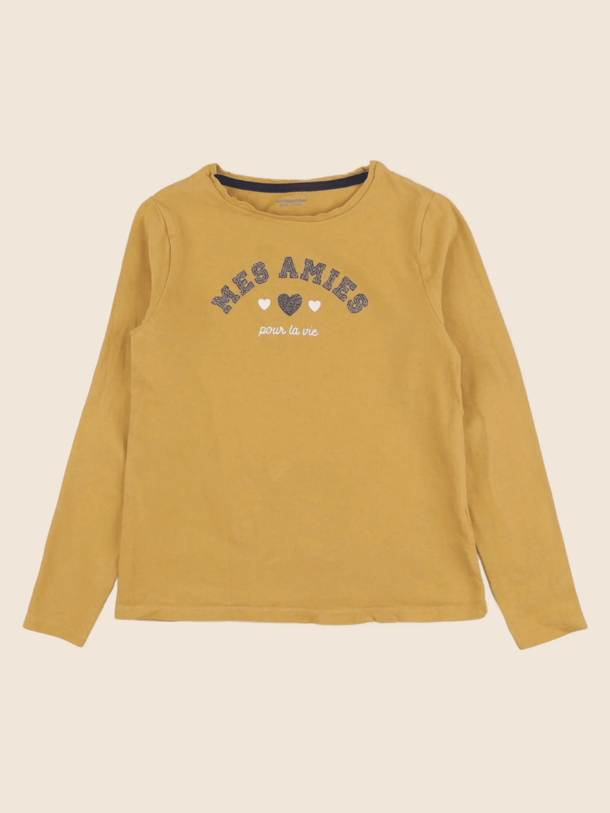 Vertbaudet - tee-shirt jaune - 8 ans