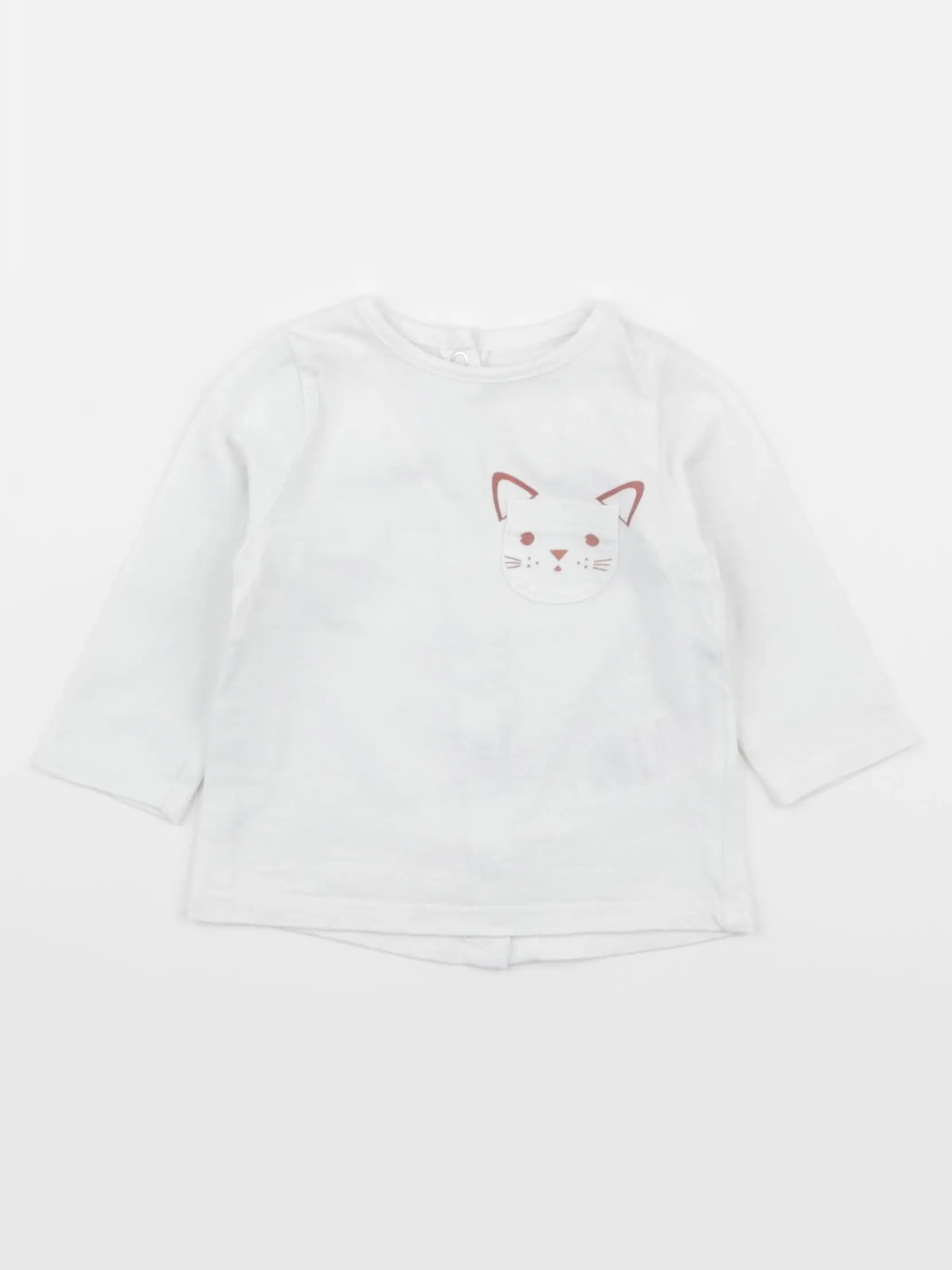 Vertbaudet - tee-shirt blanc - 3 mois