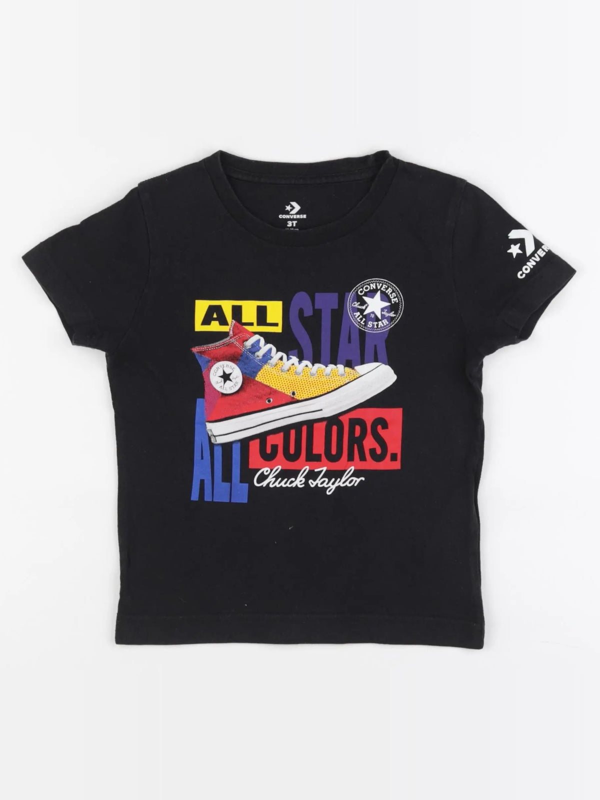 Converse - tee-shirt noir - 3 ans