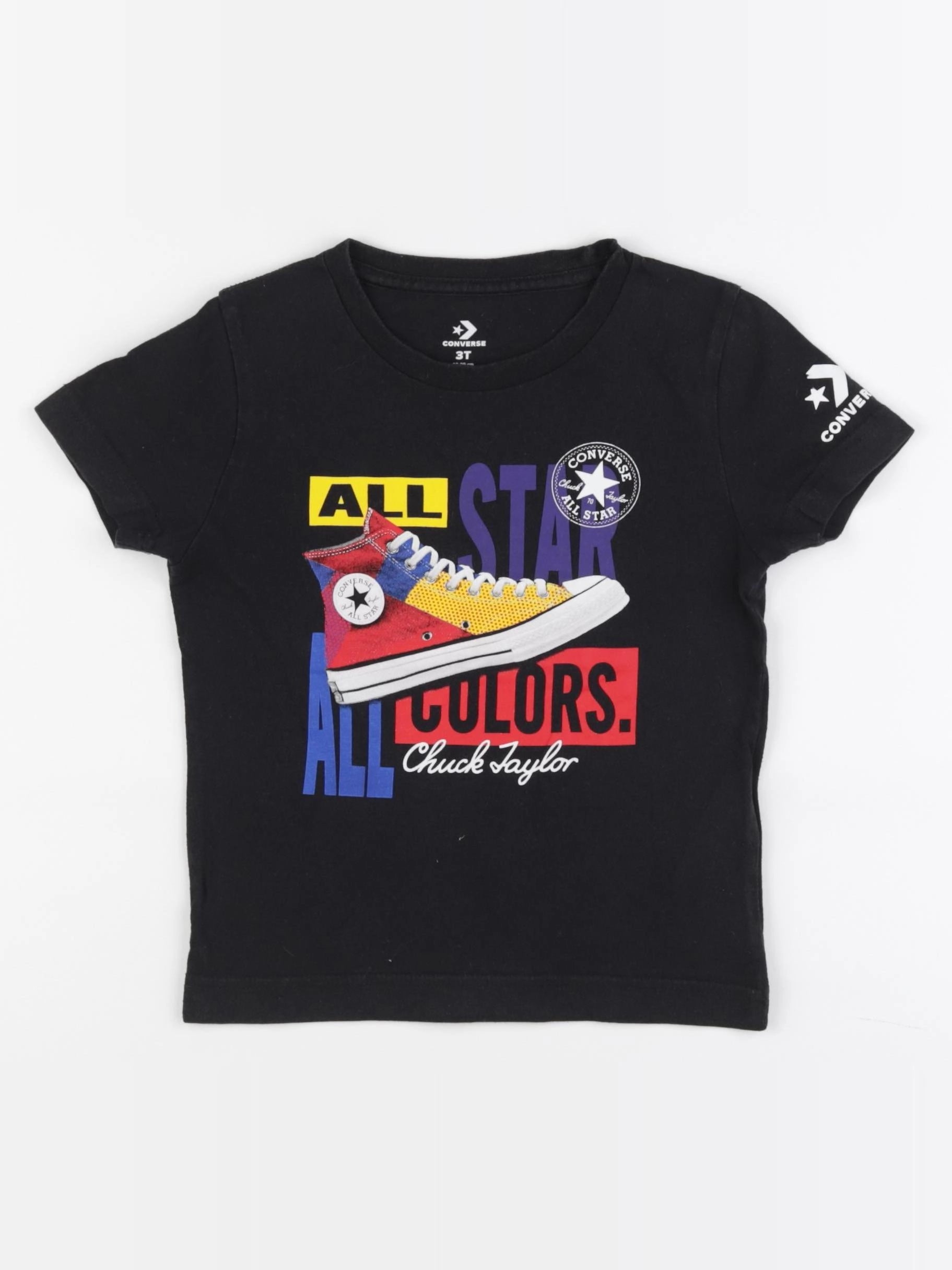 Converse - tee-shirt noir - 3 ans