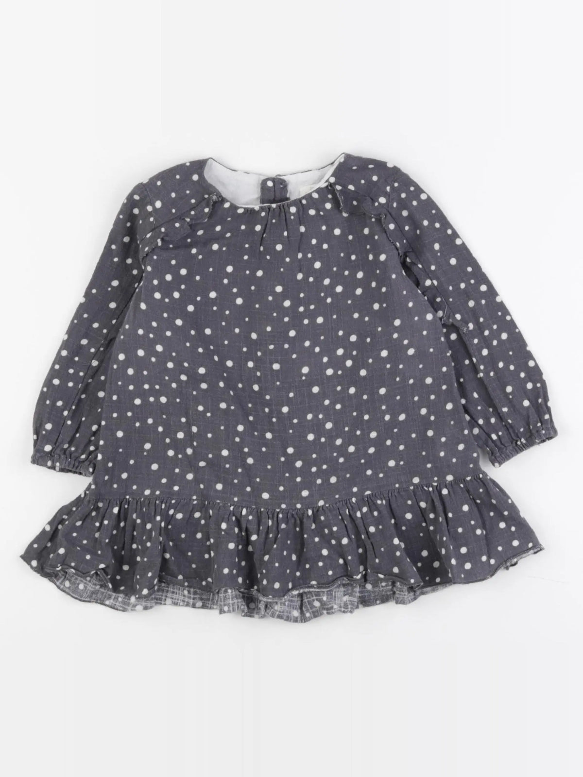 Zara - robe gris - 18/24 mois