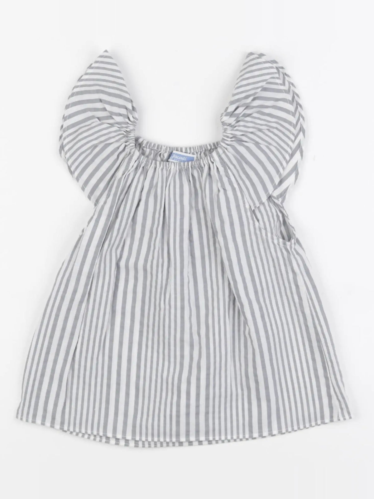Jacadi - blouse gris, blanc - 18 mois