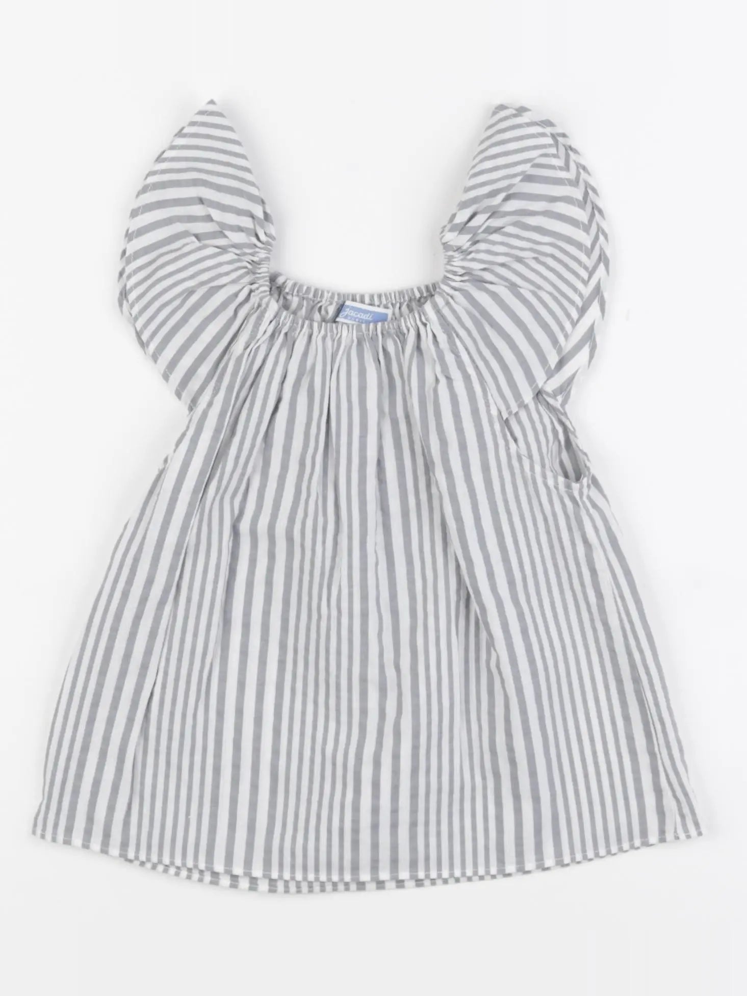 Jacadi - blouse gris, blanc - 18 mois