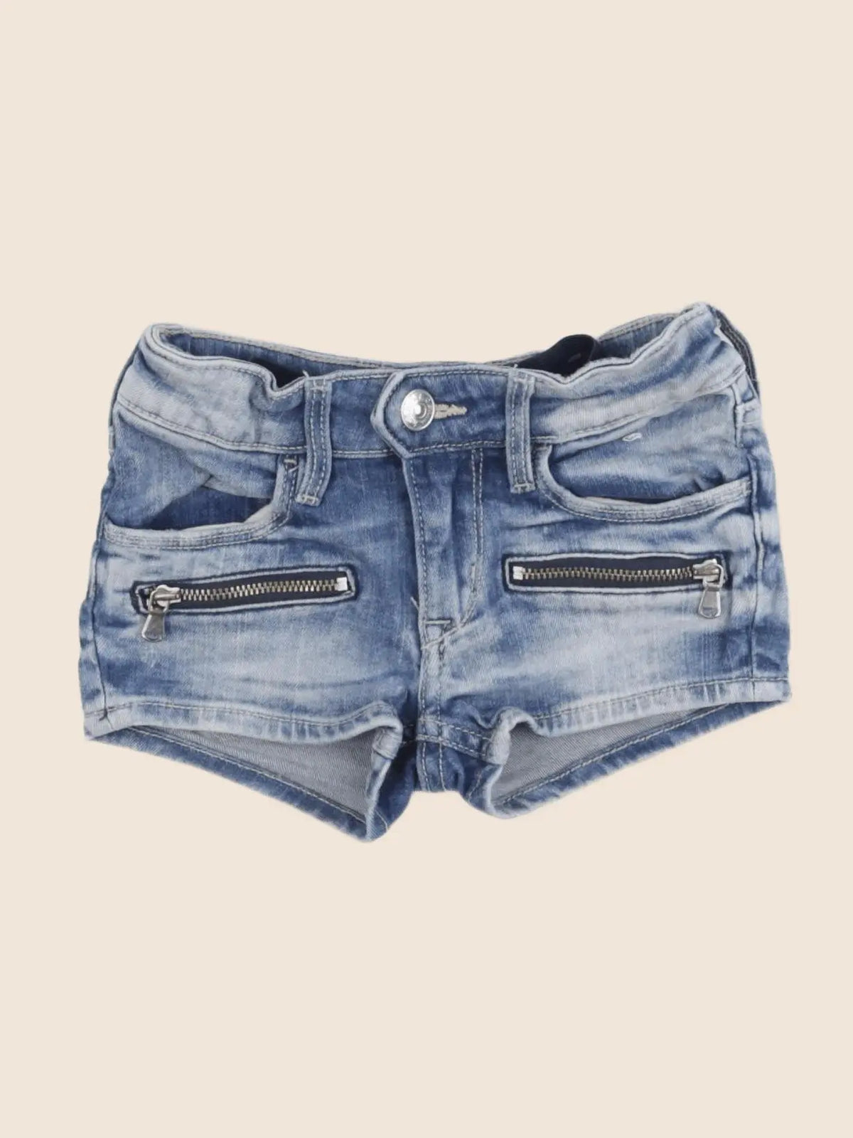 H&M - short bleu - 3/4 ans