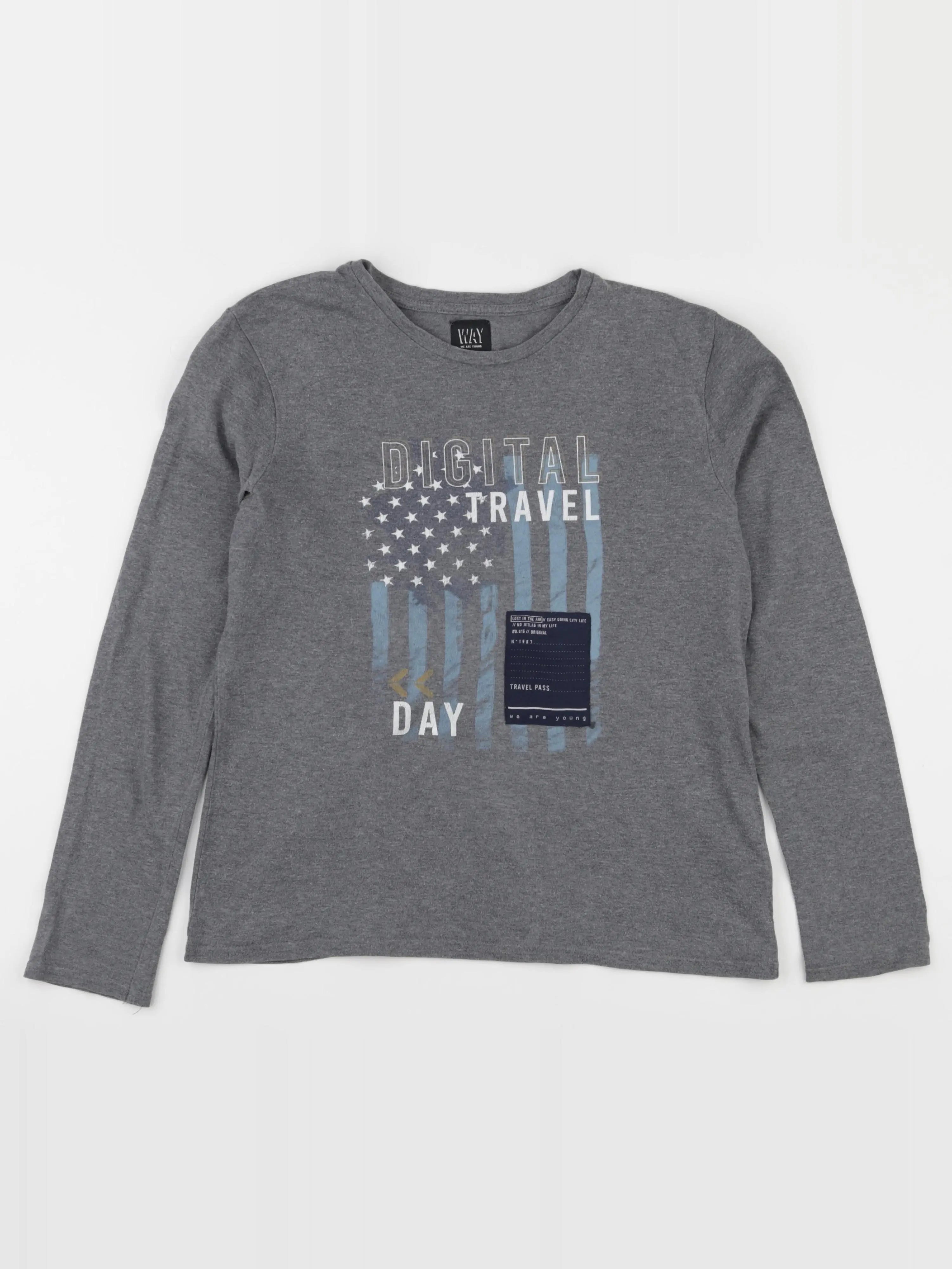 IKKS - tee-shirt gris - 14 ans