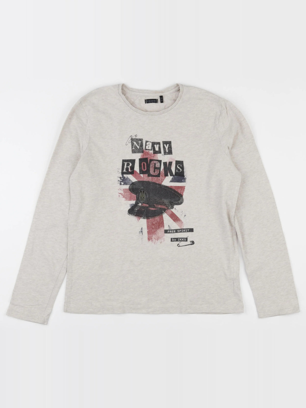 IKKS - tee-shirt beige - 14 ans