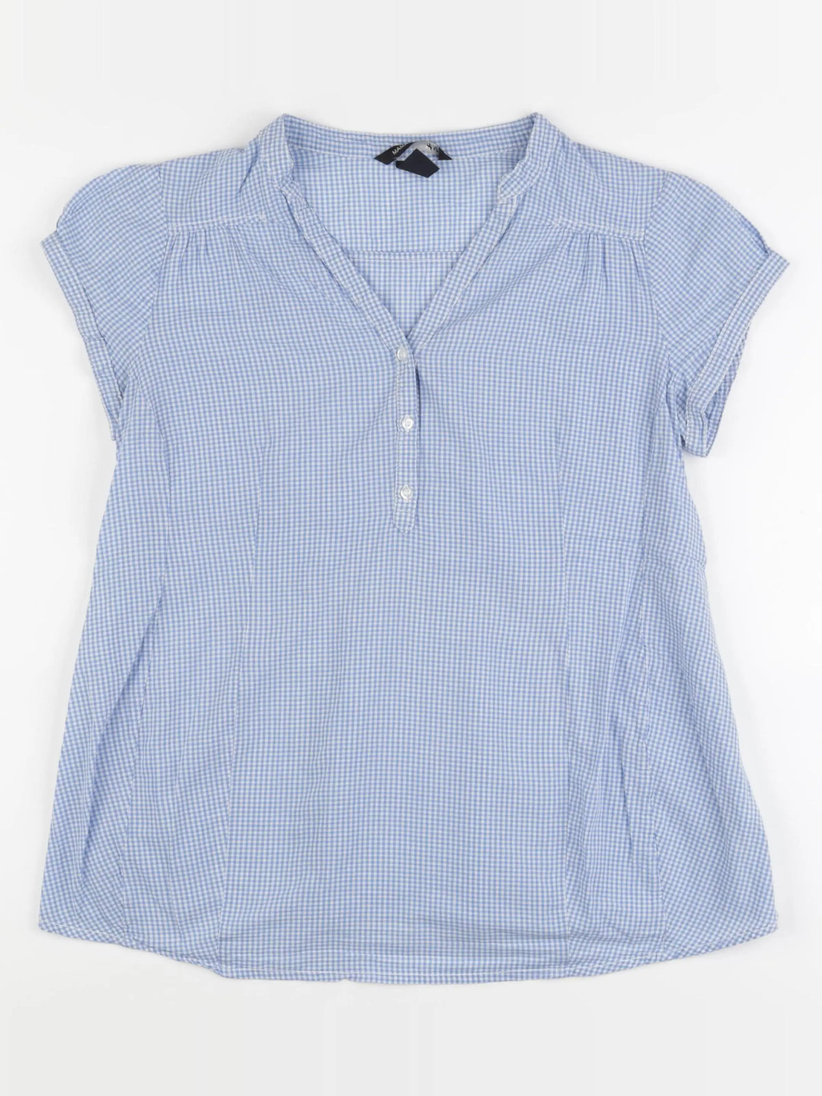 H&M - blouse grossesse bleu, blanc - s