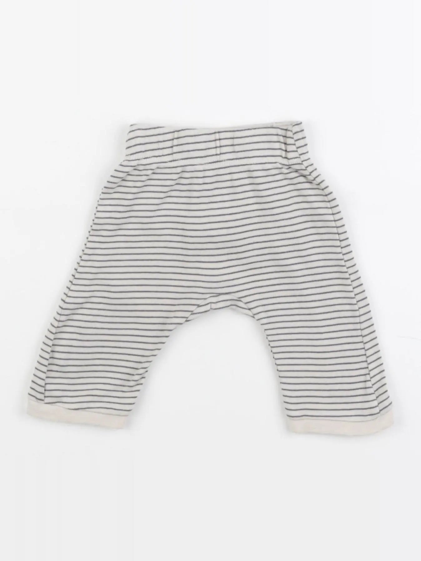 H&M - sarouel bleu, beige - 1/2 mois