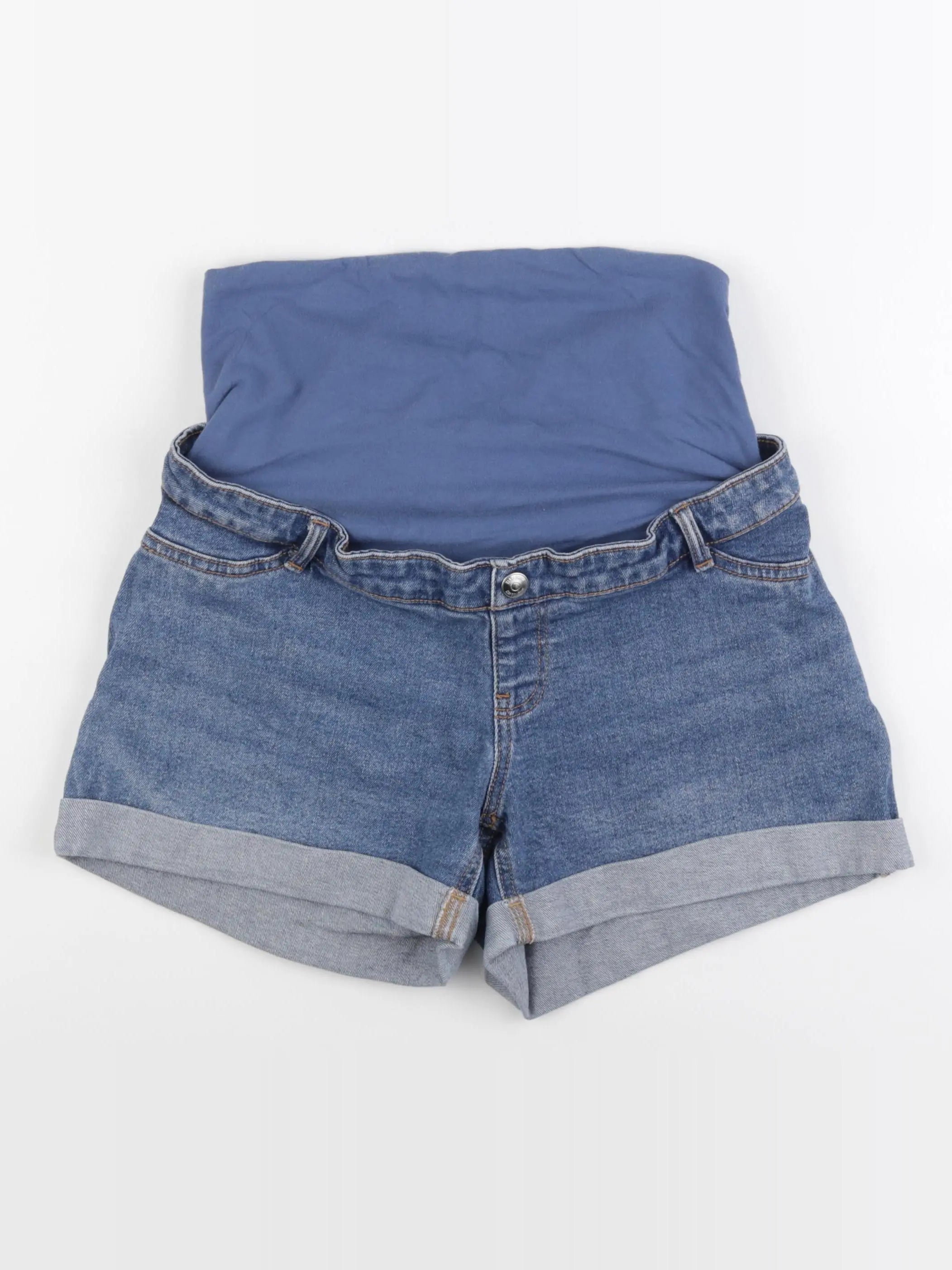 Kiabi - short grossesse bleu - 40