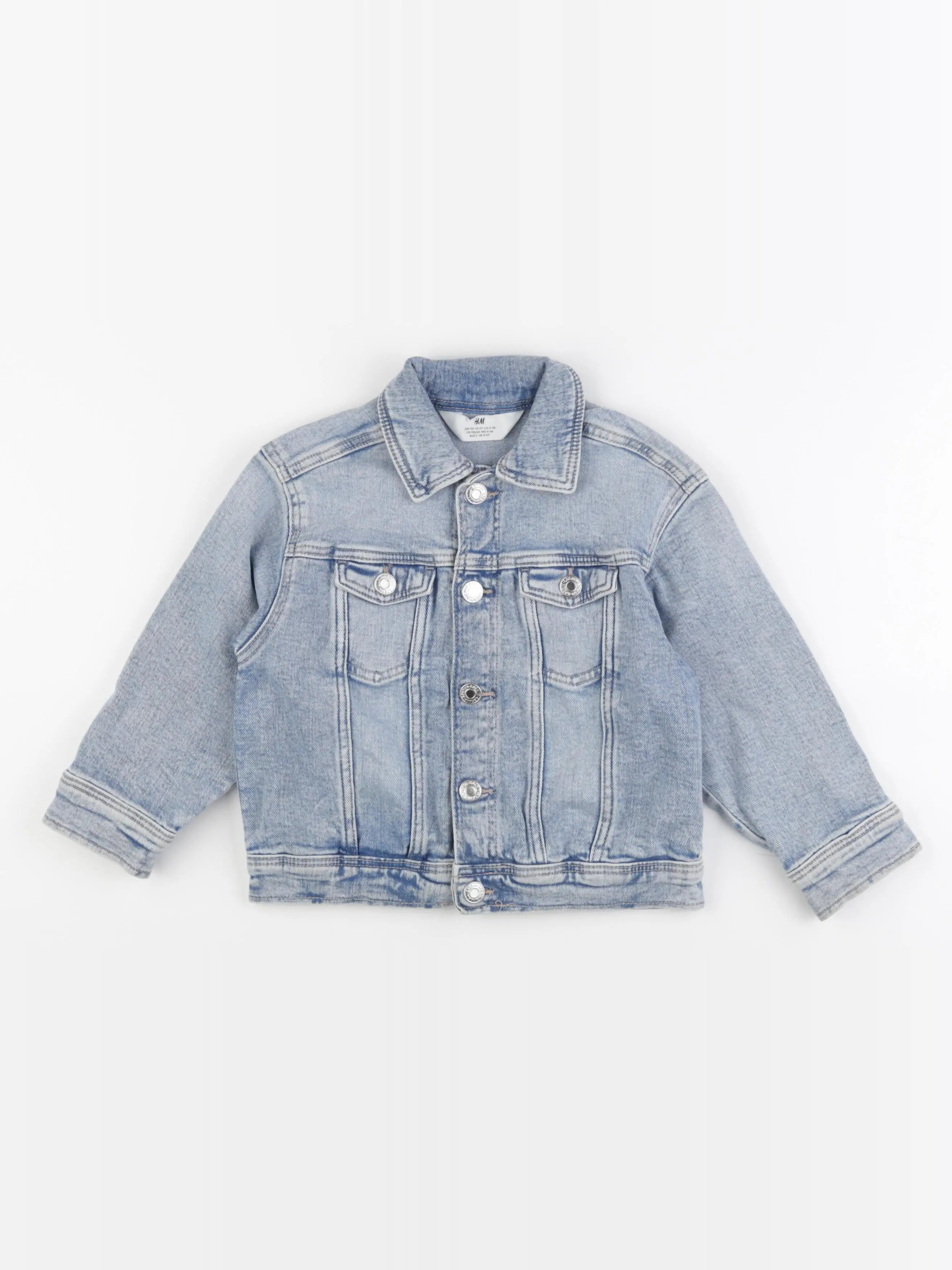 H&M - veste bleu - 4/5 ans