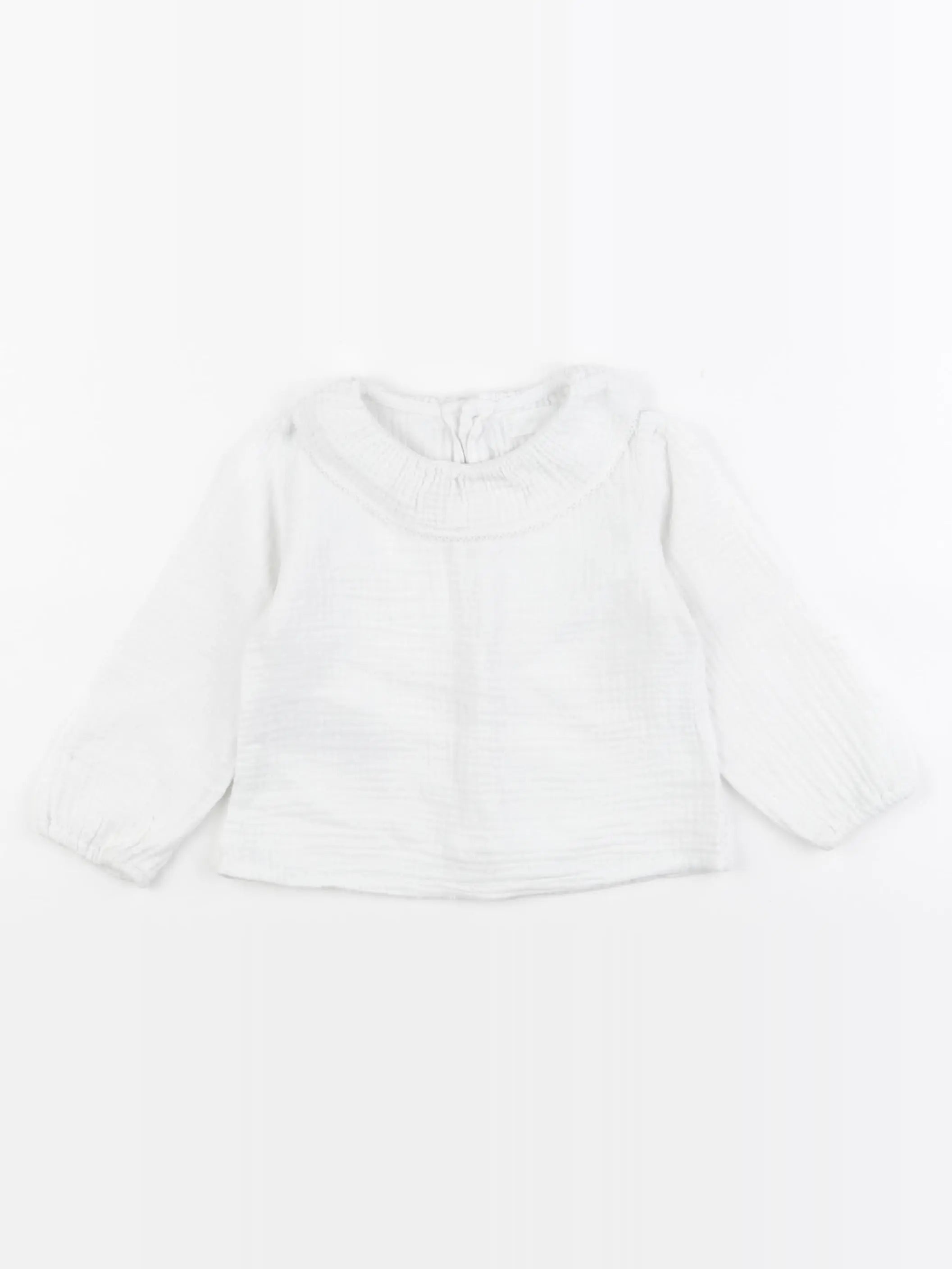 Mango - blouse blanc - 12/18 mois