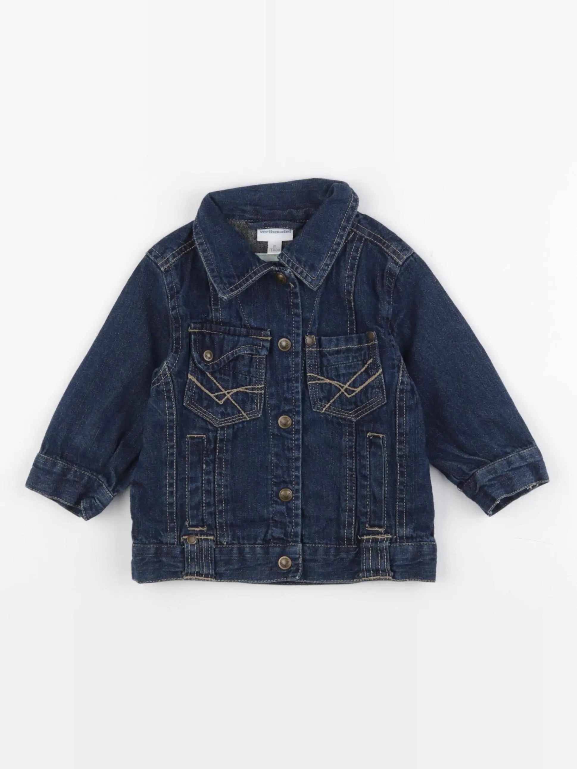 Vertbaudet - veste bleu - 18 mois