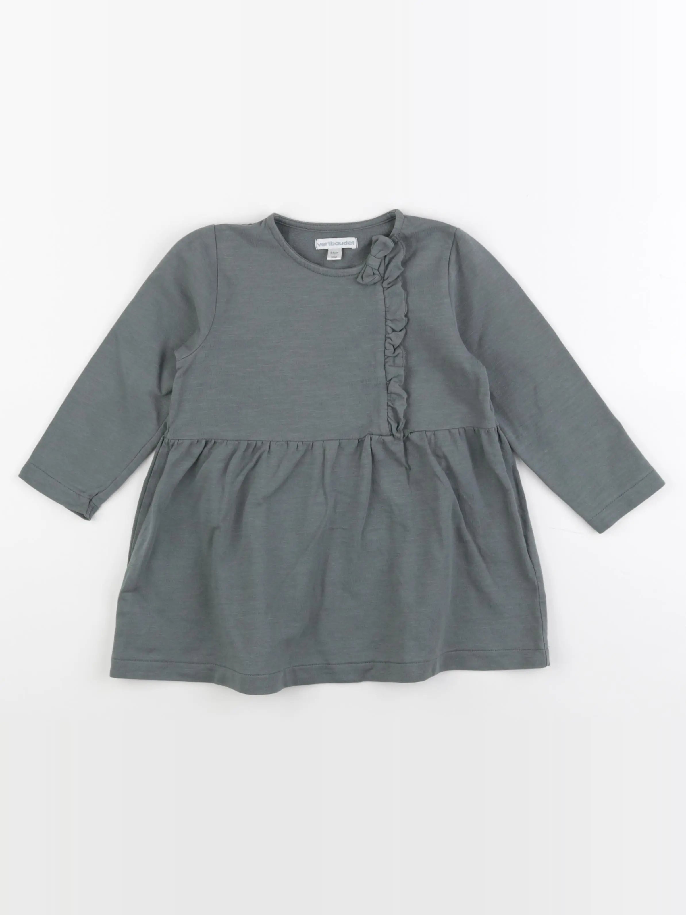 Vertbaudet - robe vert - 36 mois