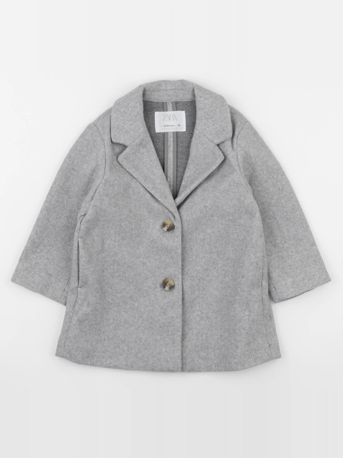 Zara - manteau gris - 18/24 mois