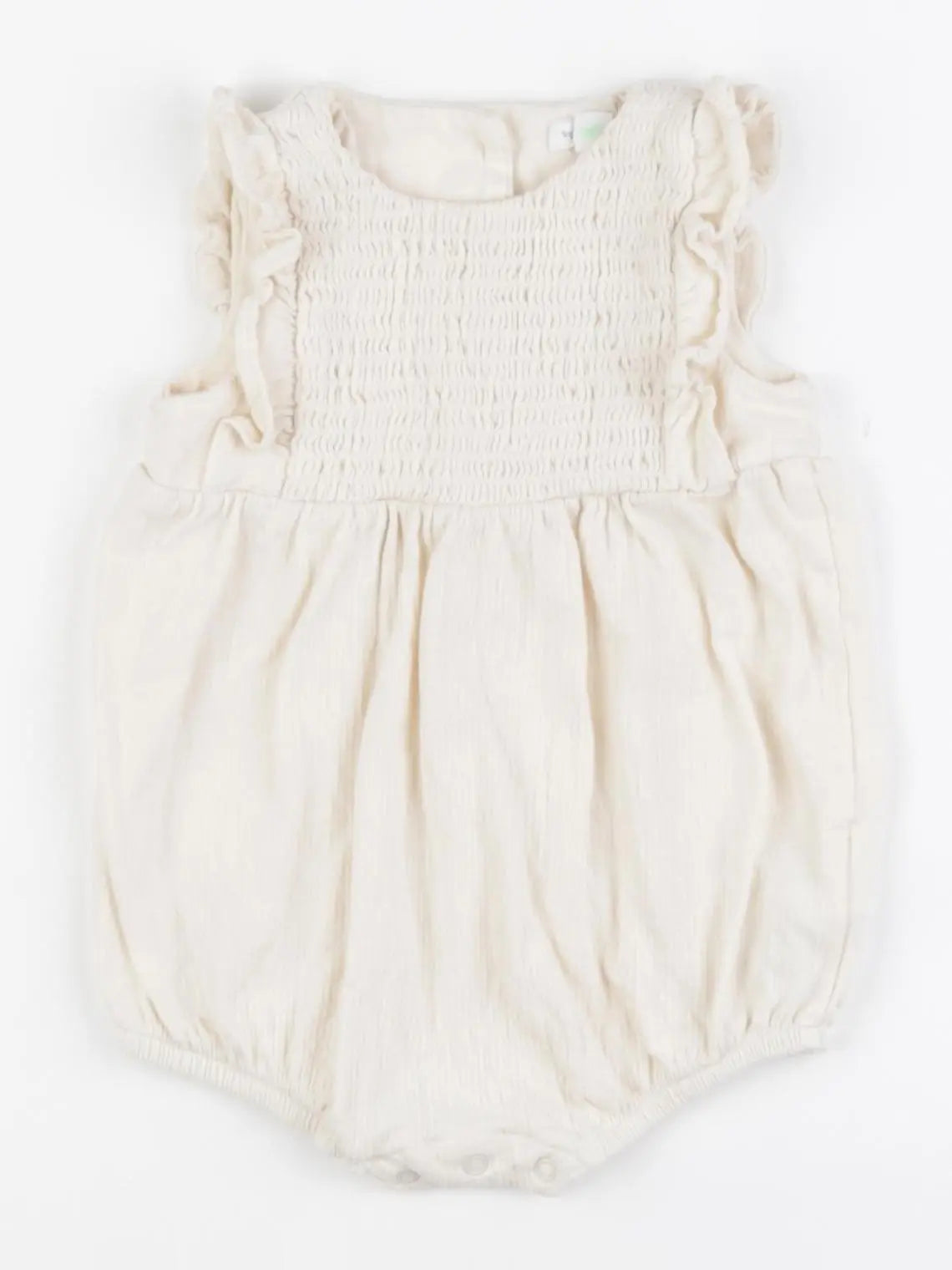 Vertbaudet - combinaison beige - 6 mois