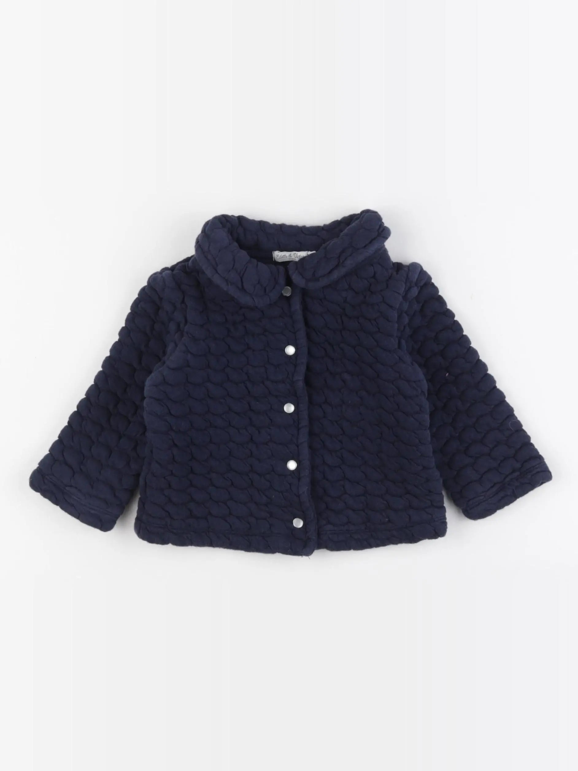 Eden & Victor - veste bleu - 9 mois