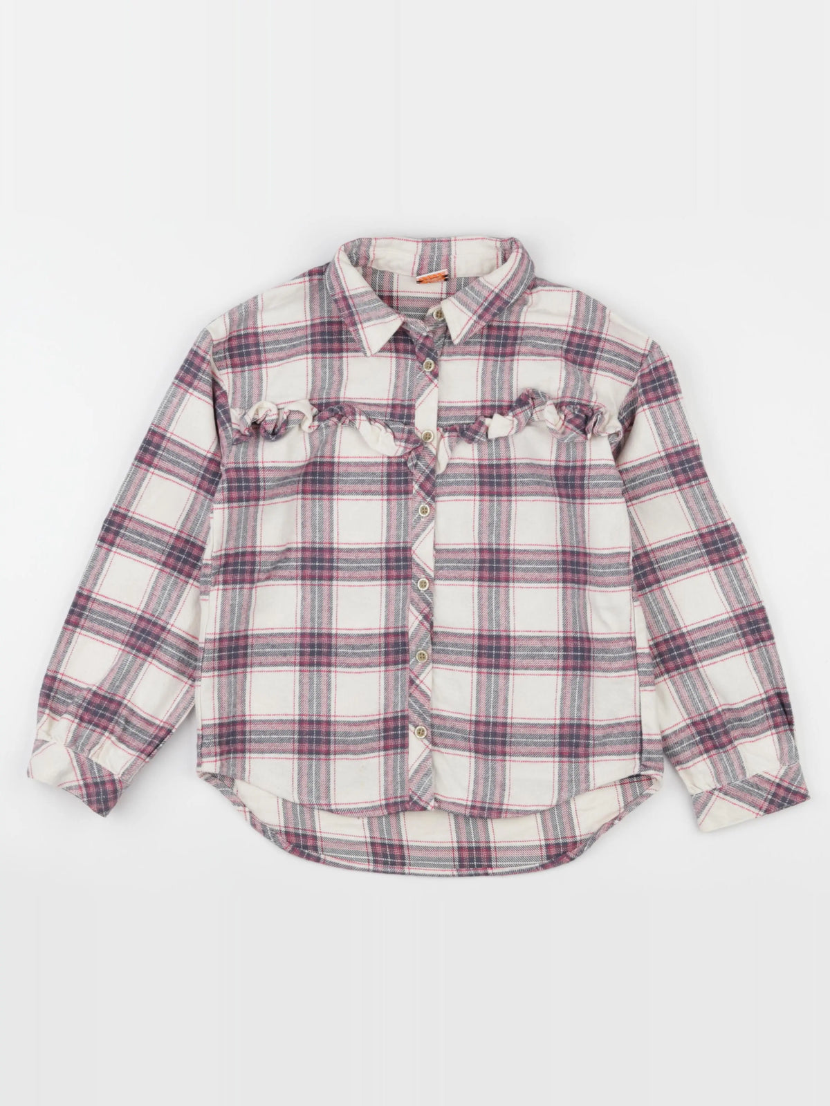 Tape à l'oeil -  Sur-chemise blanc, rose - 10 ans