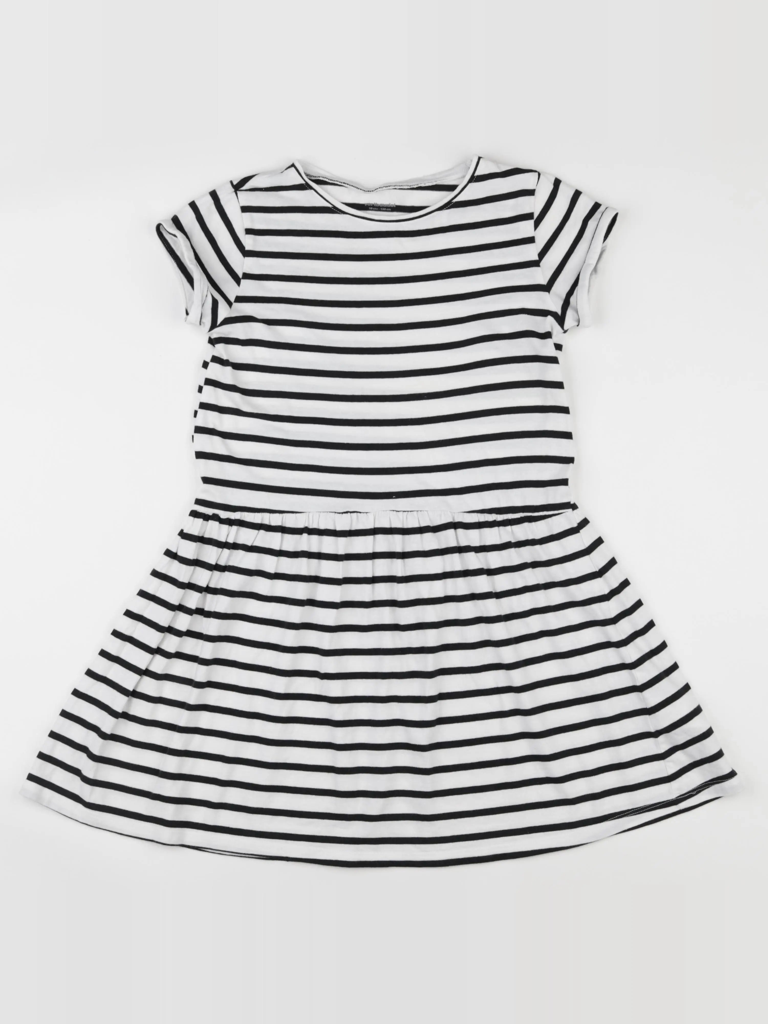 Vertbaudet - robe blanc, bleu - 10 ans