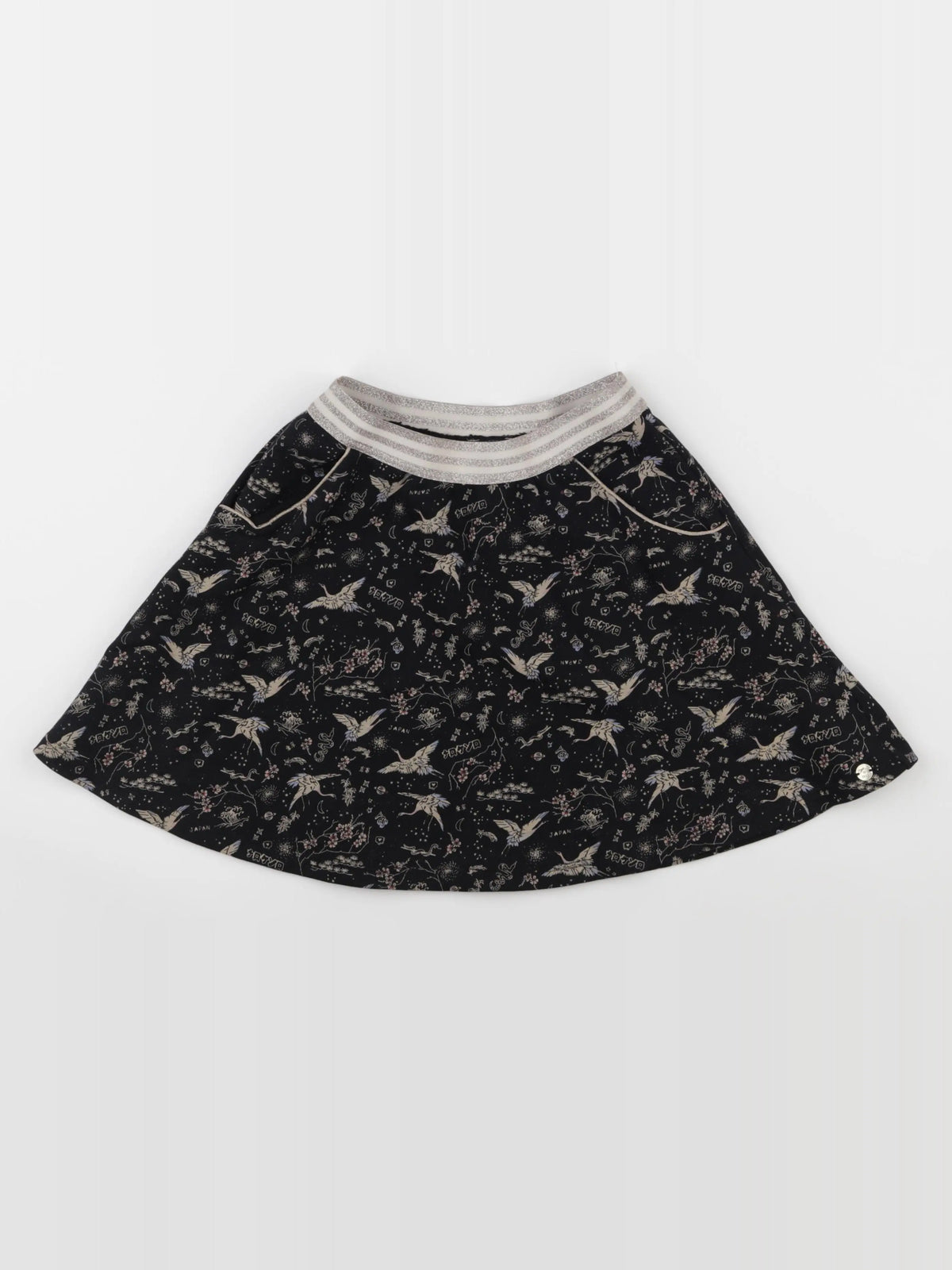 IKKS - jupe noir, or - 8 ans