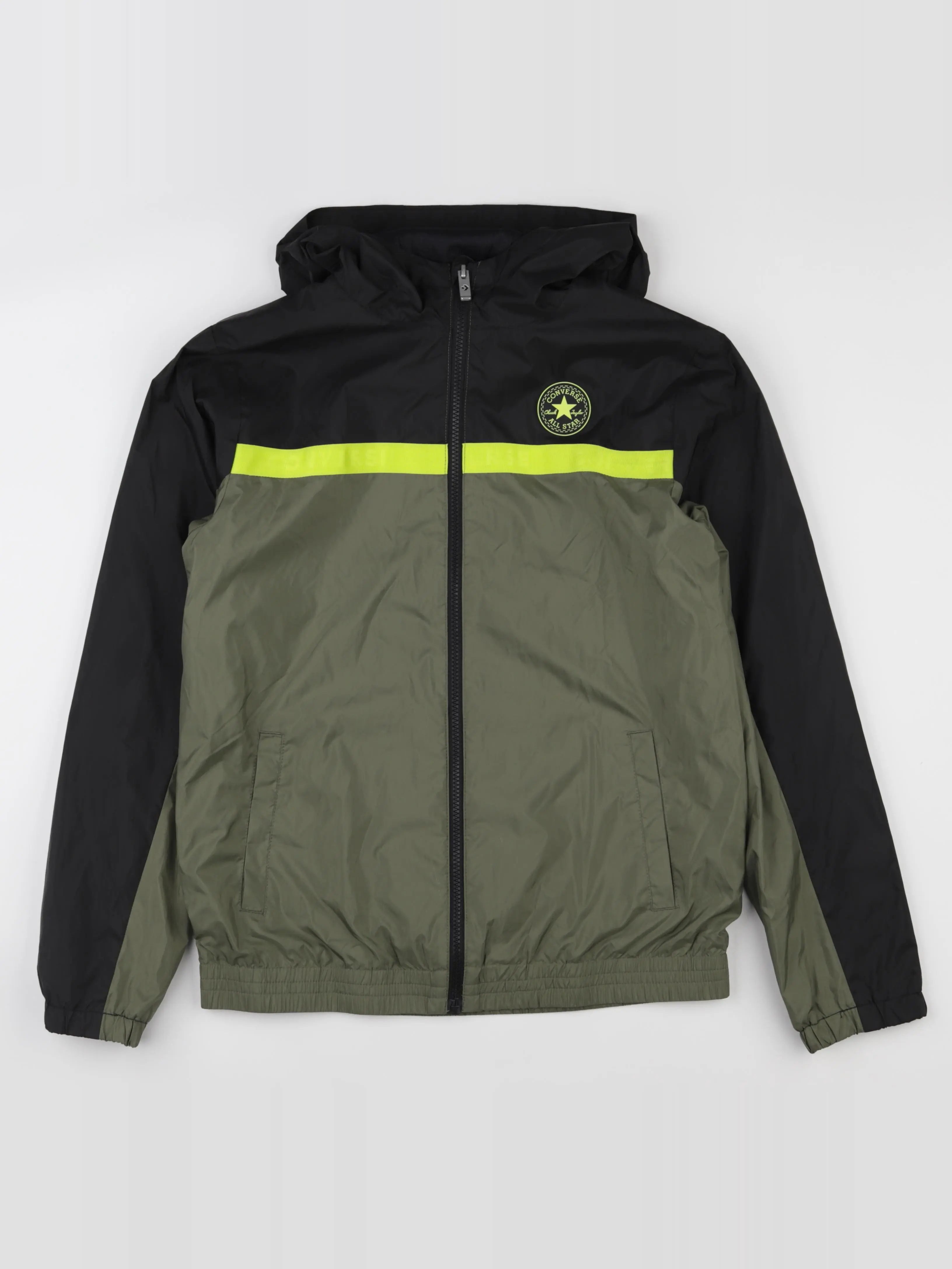 Converse - coupe-vent vert, noir - 13/14 ans