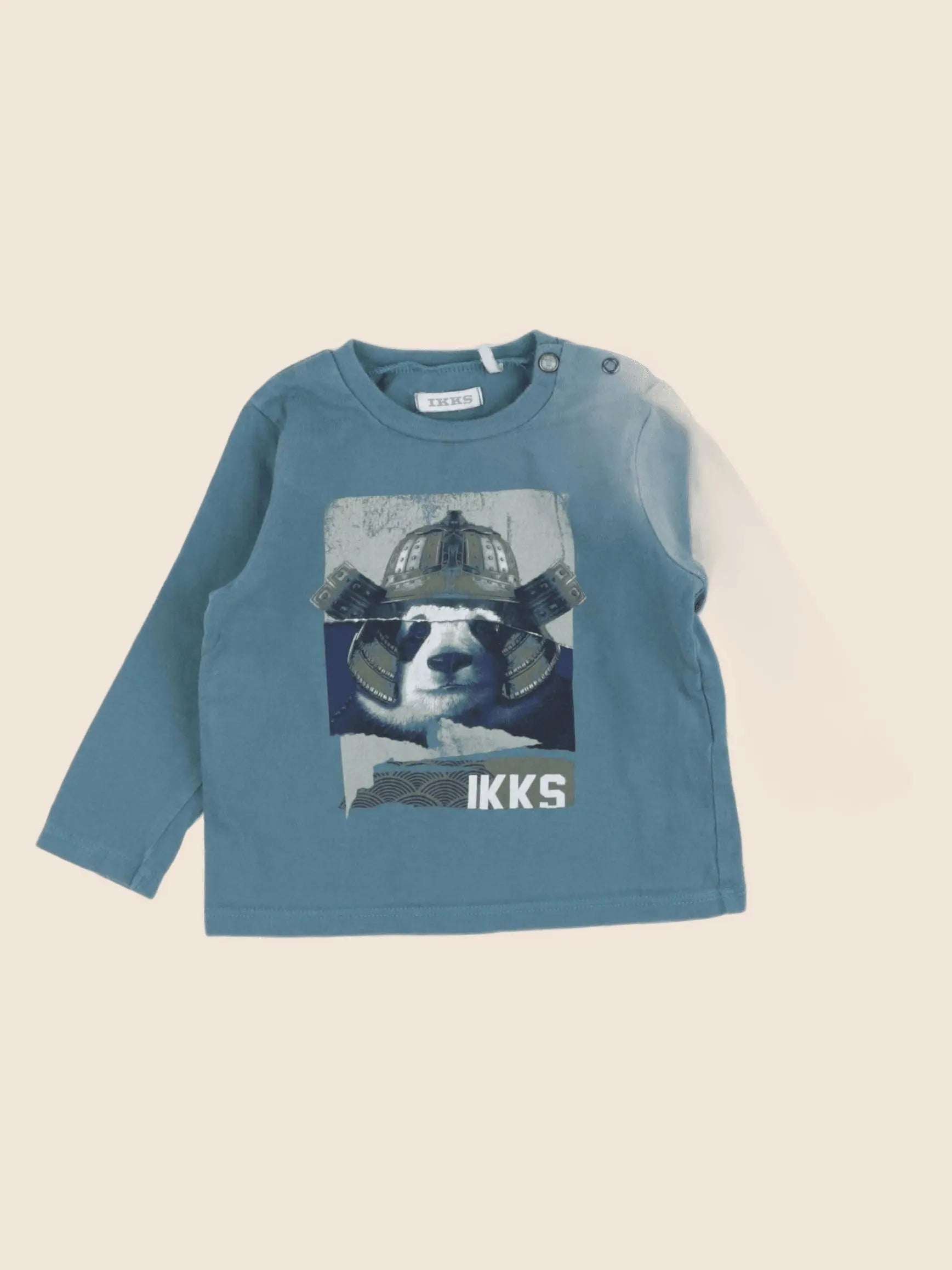 IKKS - tee-shirt bleu - 12 mois