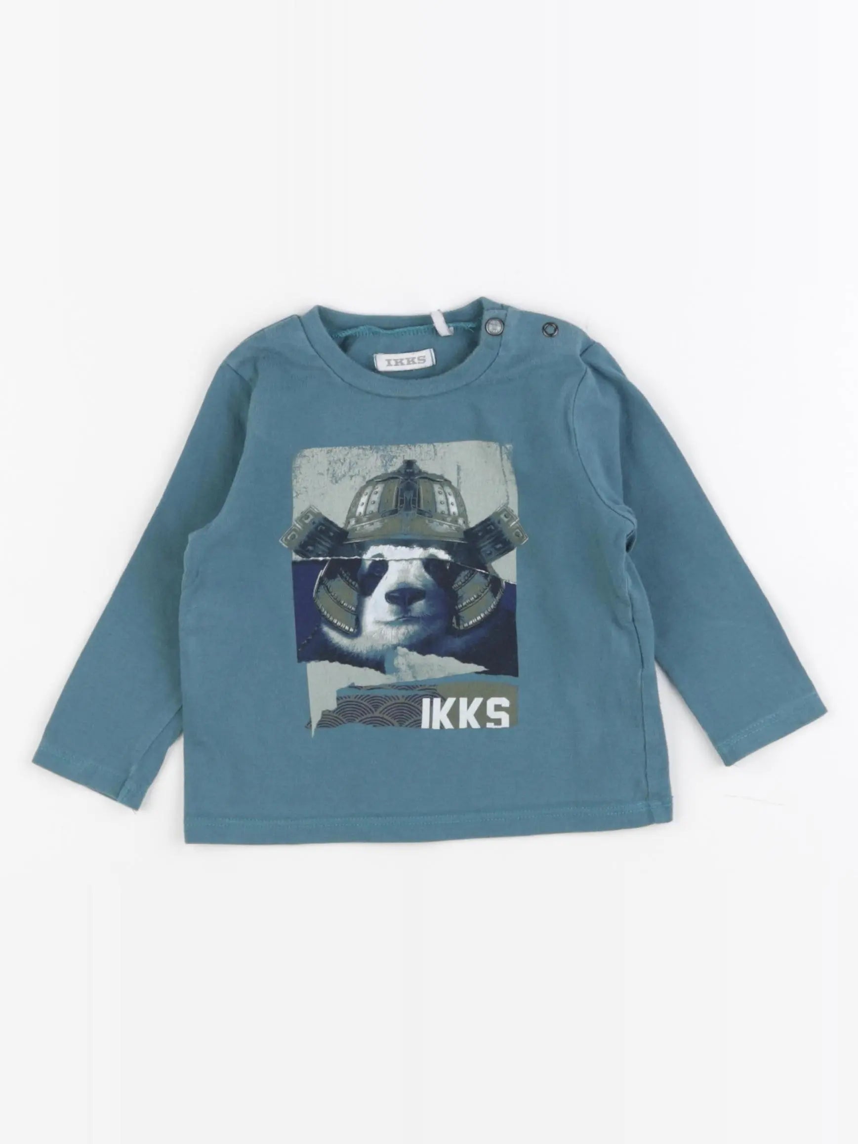 IKKS - tee-shirt bleu - 12 mois